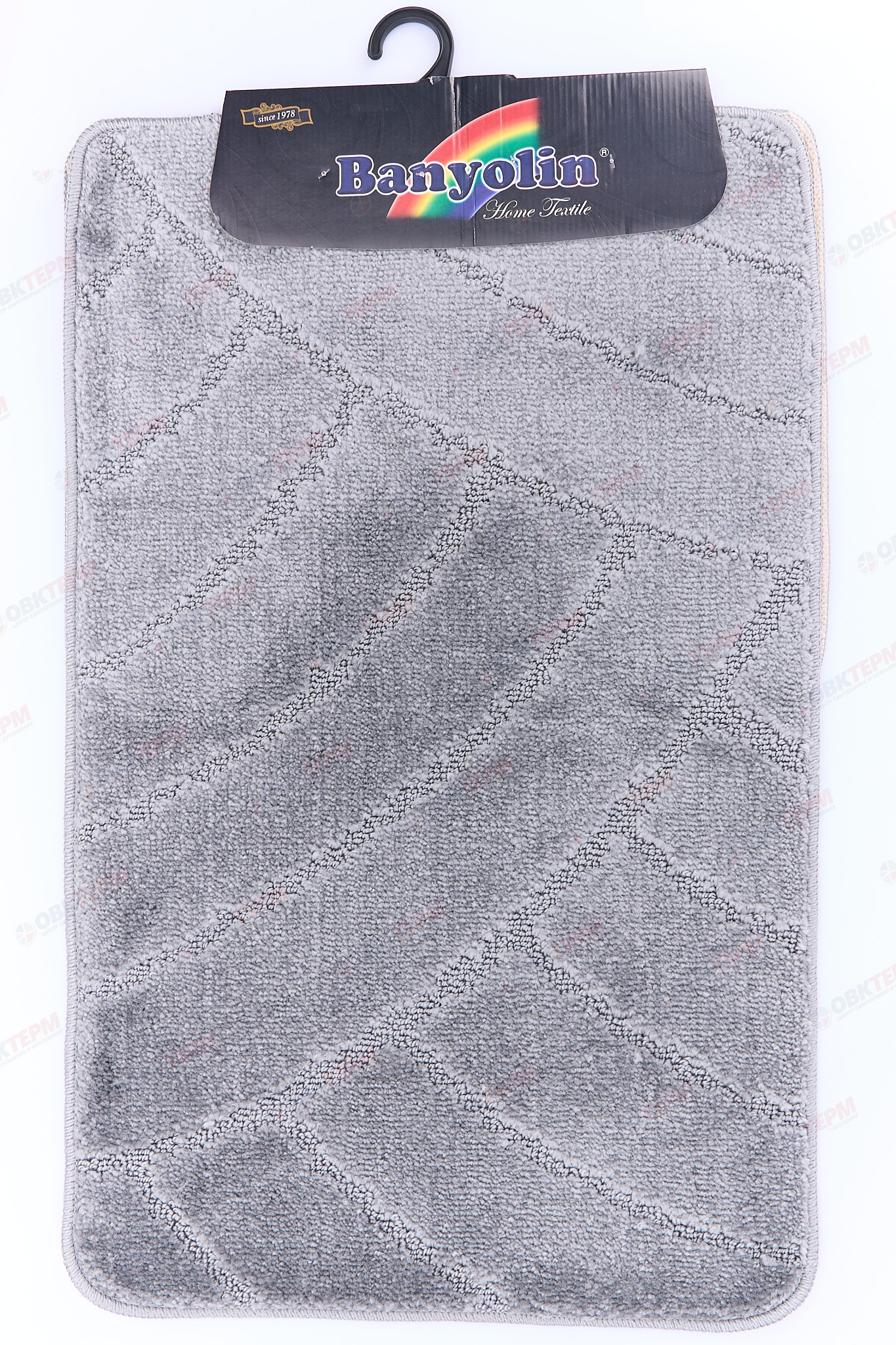 Комплект ковриков для в/к BANYOLIN CLASSIC 500х800/500х400мм 11мм (серый) - Изображение №2
