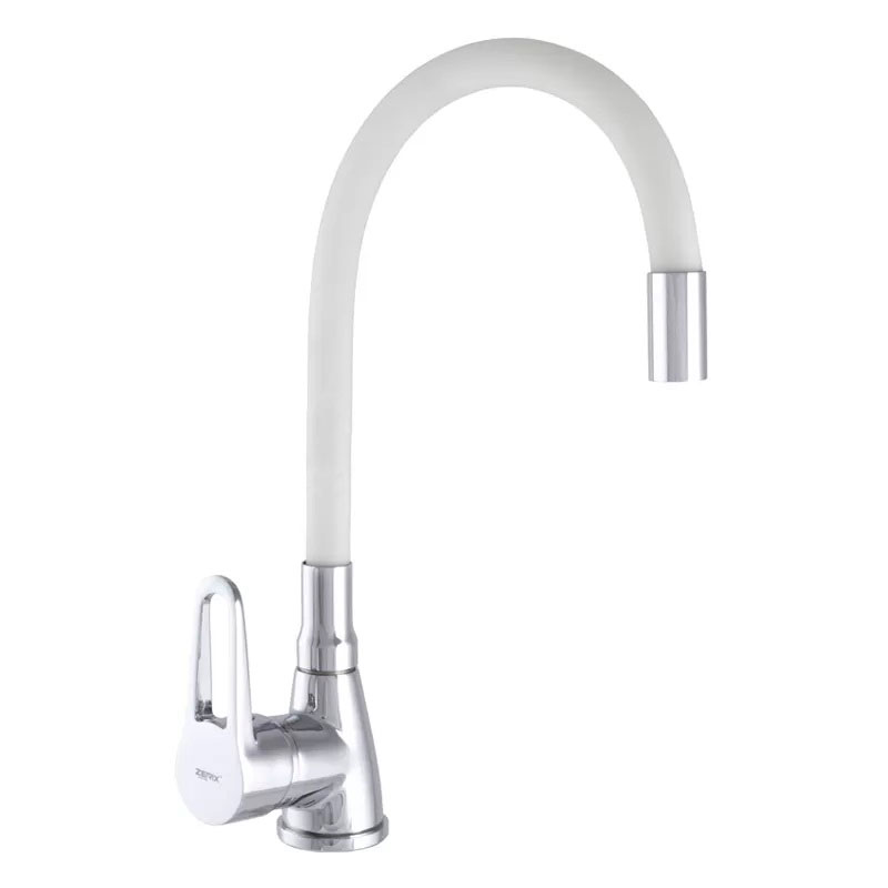 Смеситель д/кухни REFLECTOR ZERIX SOP7 045 Ø40 WHITE ГАЙКА (10 шт/ящ) - Изображение №1