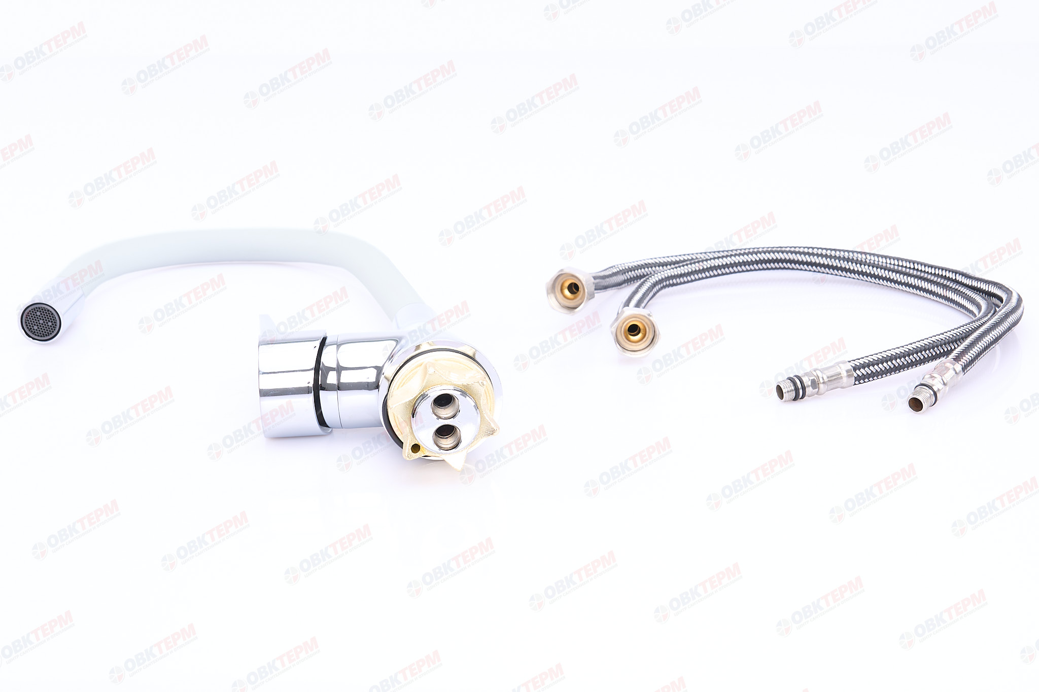 Смеситель д/кухни REFLECTOR ZERIX SOP7 045 Ø40 WHITE ГАЙКА (10 шт/ящ) - Изображение №4