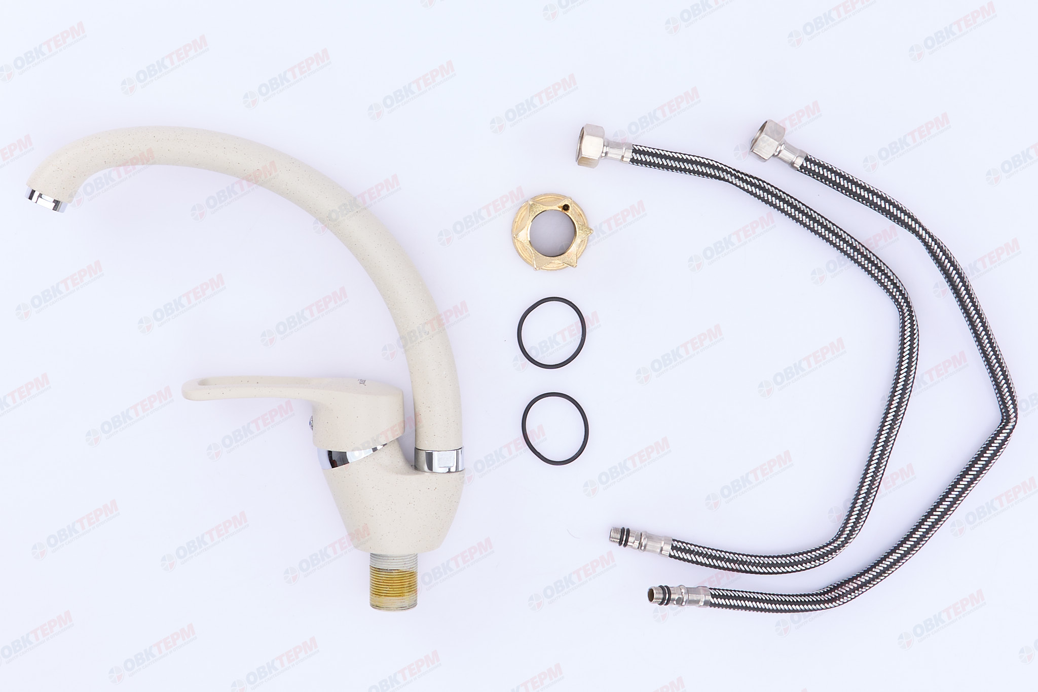 Смеситель д/кухни ZERIX YUB 181 BEIGE (10 шт/ящ) - миниатюра №3