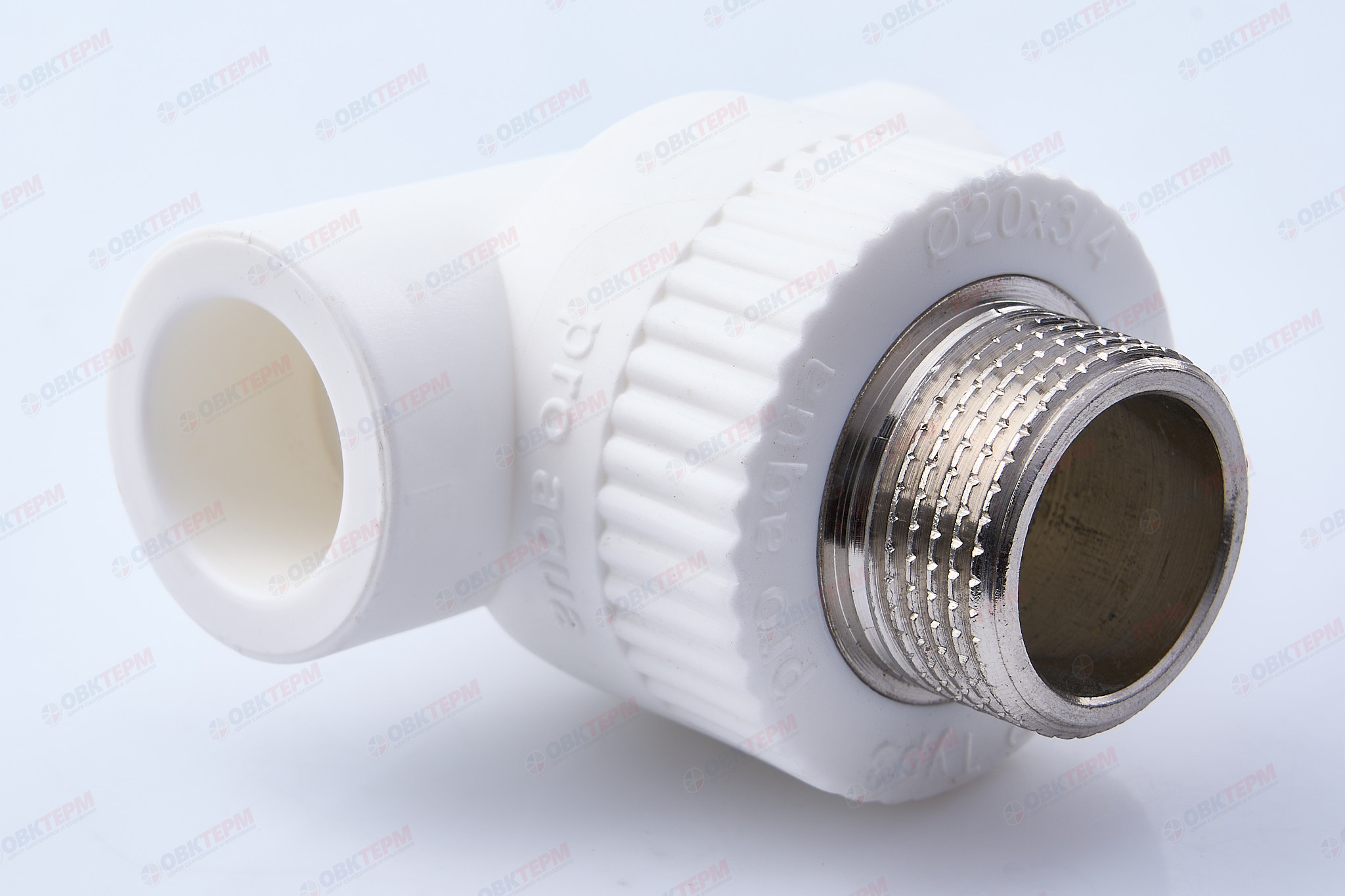 Тройник с МРН 20 * 3/4" * 20   БЕЛЫЙ   (PRO AQUA)     (100/10) - изображение №1