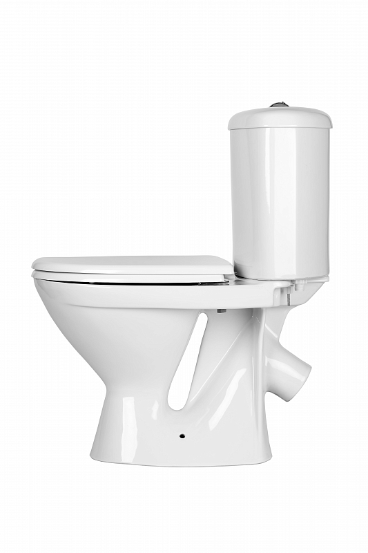 Унитаз-компакт ОК "АРГО" белый (прям выпуск, 1 режим, крышка ПП, ниж., подкл.)  770х640х355 мм - Изображение №3