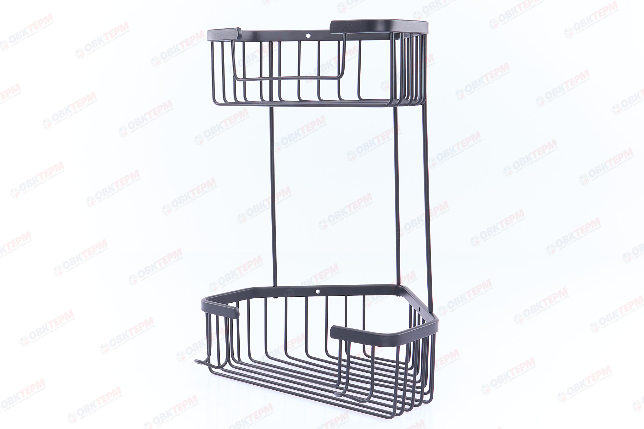 Полка  2-х ярусная черная угловая     F351-16   FRAP - Изображение №2