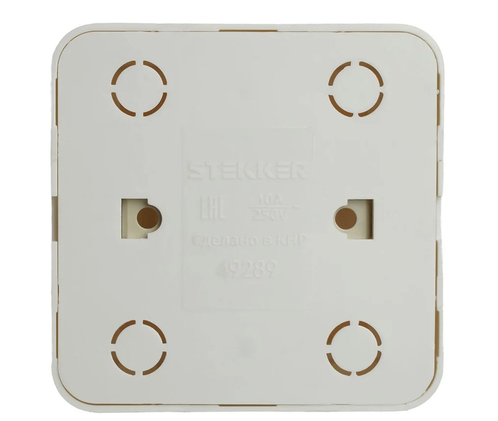 Выключатель открытой установки 2-клавишный , 250В, 10А, IP20, серия София, белый, MSW10-20-01 - Изображение №3