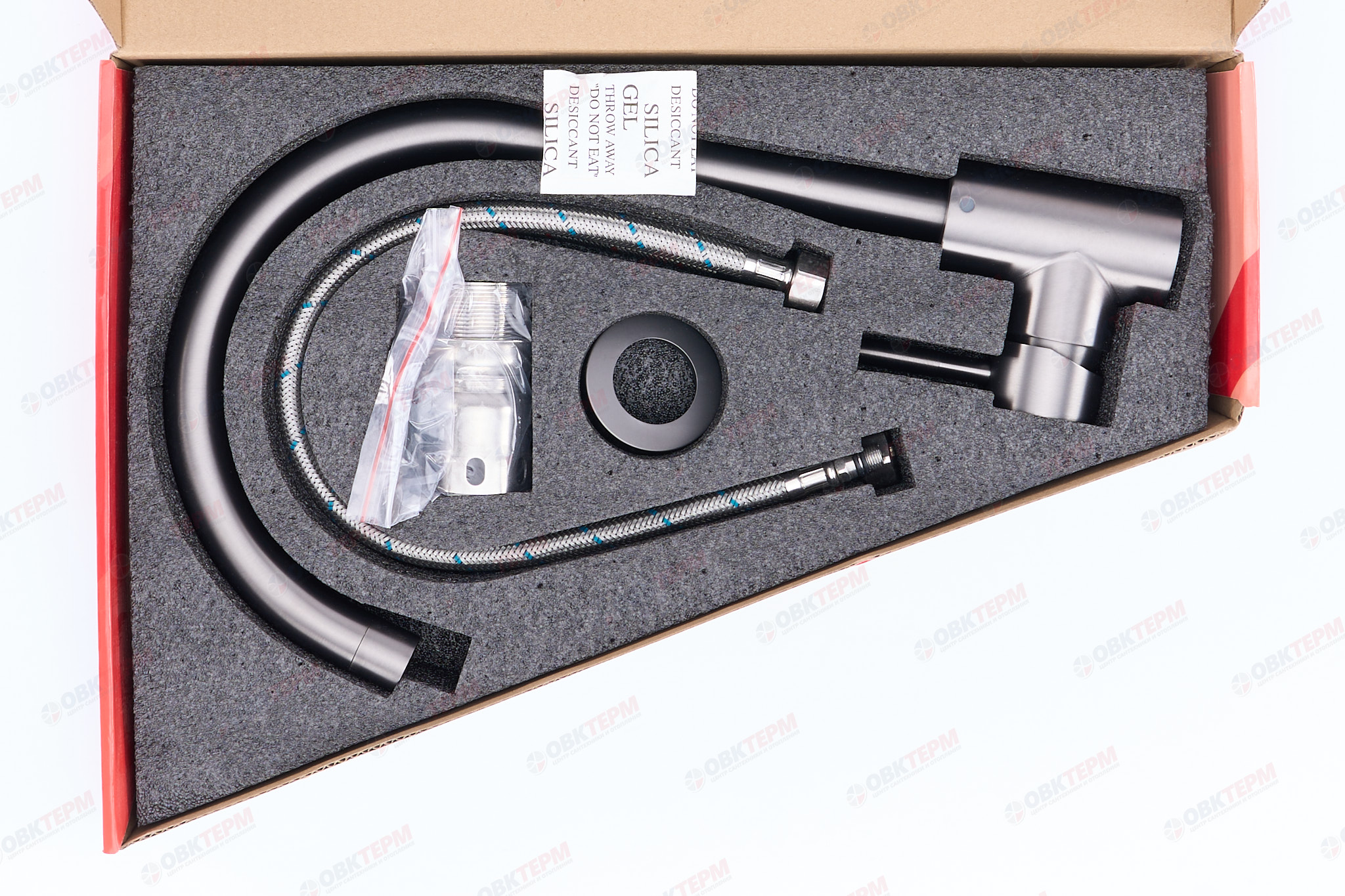 Смеситель д/кухни нерж/сталь ZERIX LUX-011  GRAPHITE 10 шт/ящ - миниатюра №4