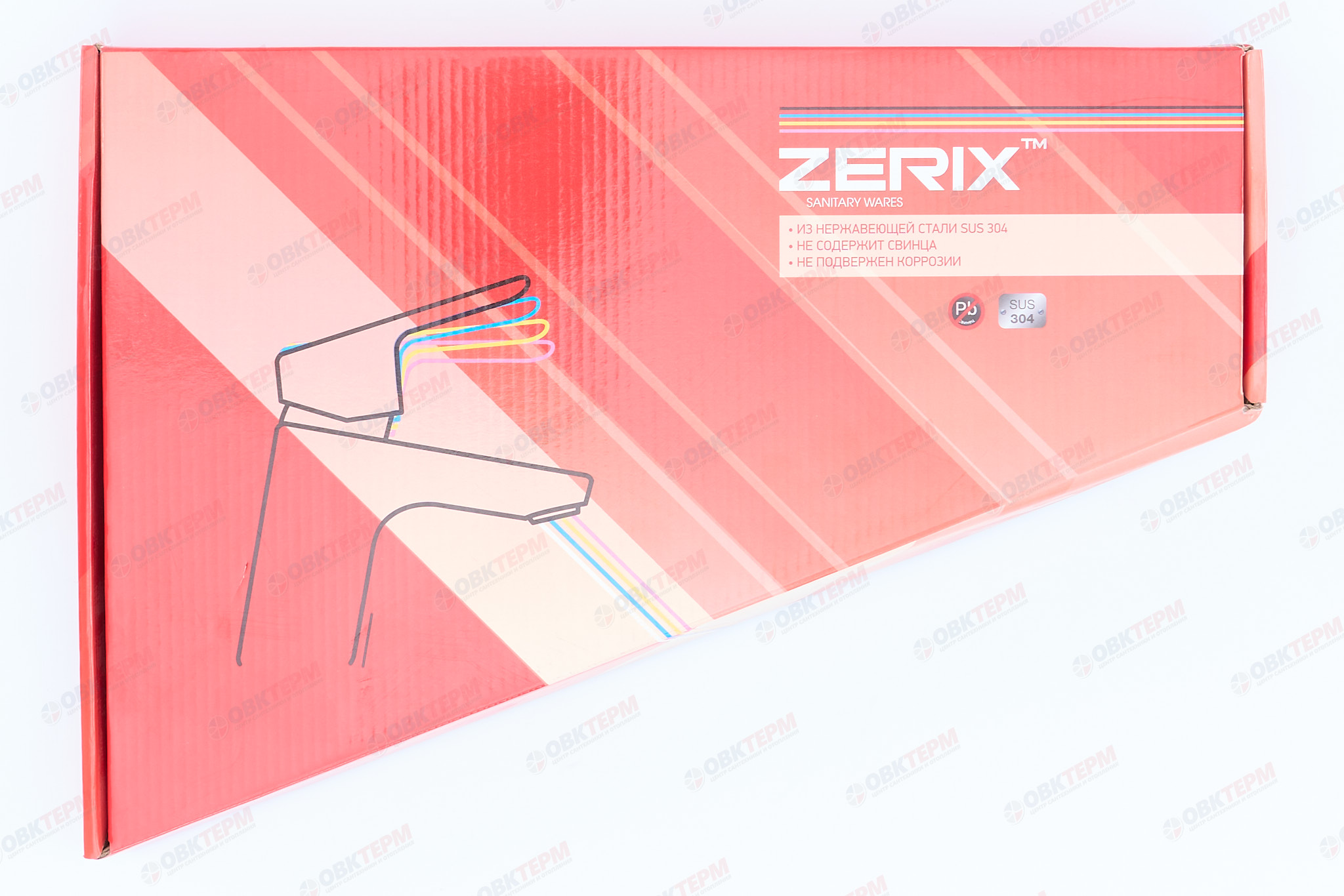 Смеситель д/кухни нерж/сталь ZERIX LUX-011  GRAPHITE 10 шт/ящ - миниатюра №5