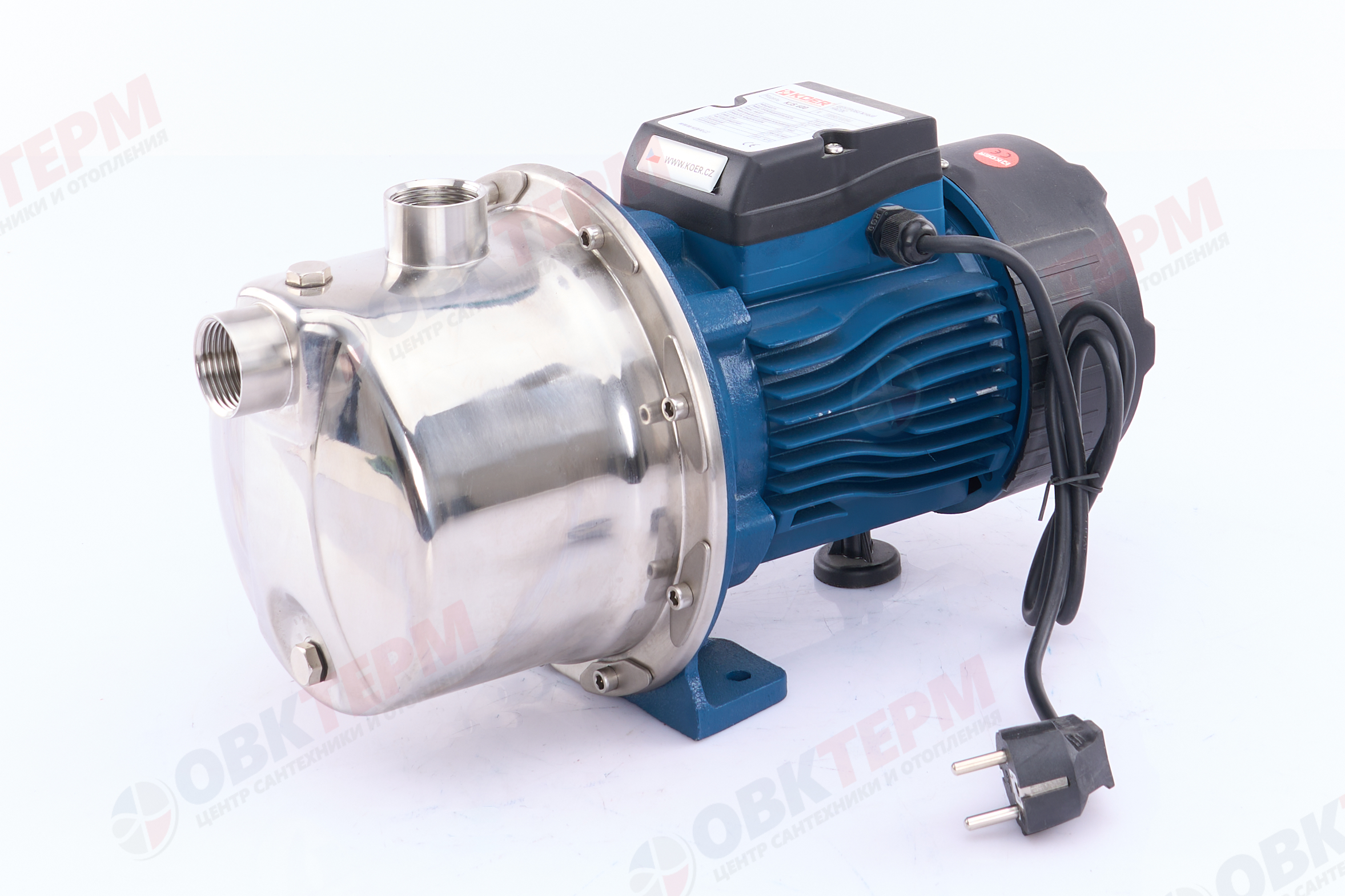 Насос центробежный  KJS 600 KOER (нерж)   (0,6кВт/40л.м./35м.) - миниатюра №2