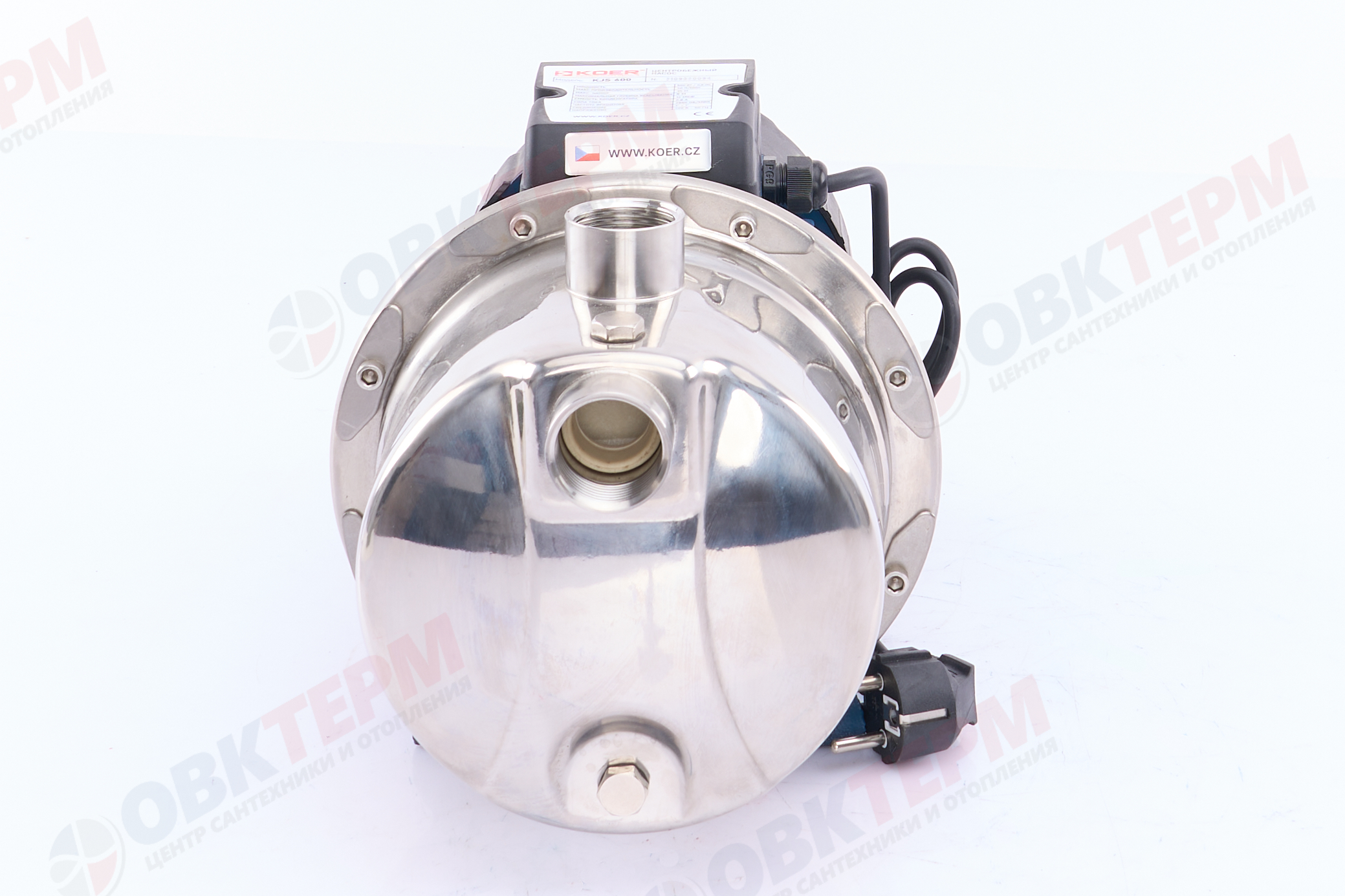 Насос центробежный  KJS 600 KOER (нерж)   (0,6кВт/40л.м./35м.) - миниатюра №4