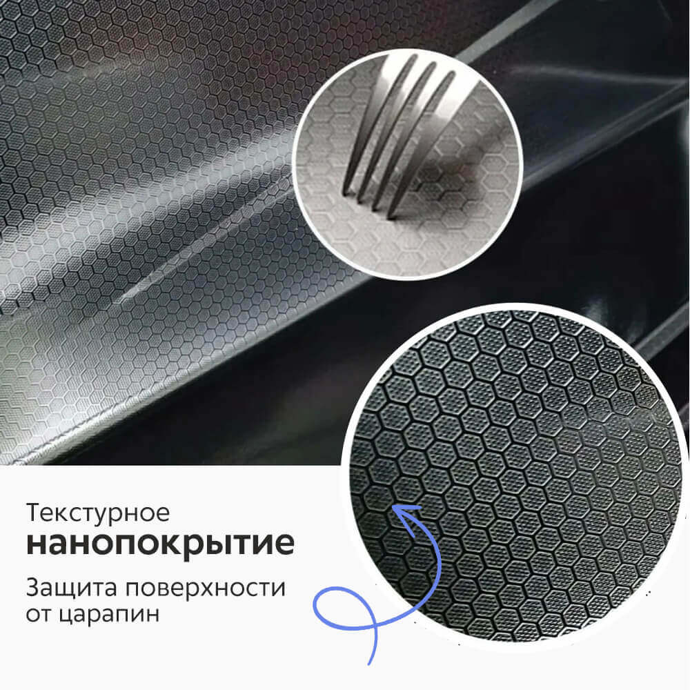 Мойка DIKALAN из нерж. стали AISI-304 /серый PVD /750*460*220мм /толщ.3мм (3шт\ящ.) - миниатюра №8