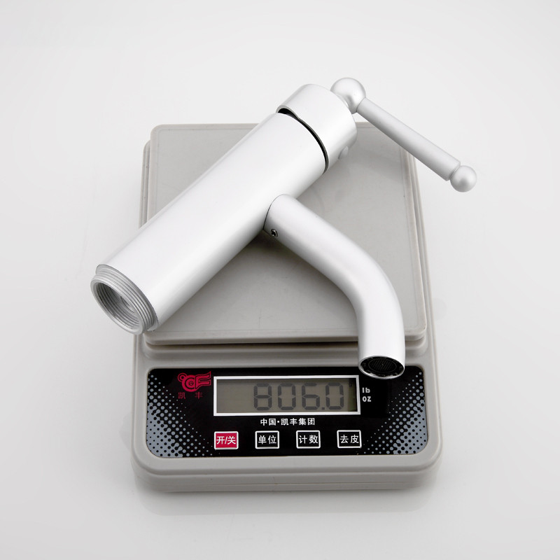 Смеситель д/раковины хром F1052-12 матовый  (ф40, на гайке)  FRAР - миниатюра №2