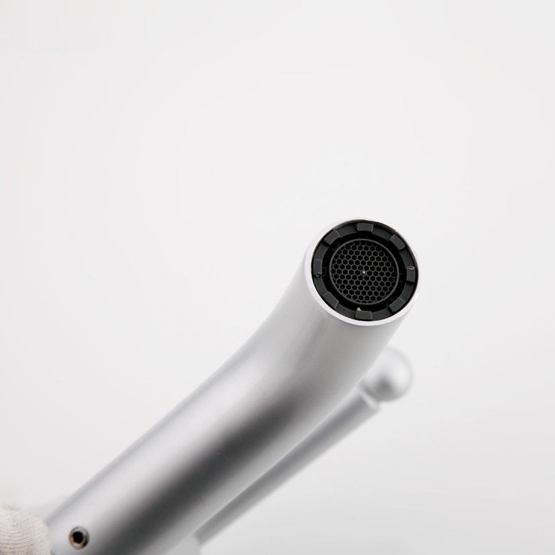 Смеситель д/раковины хром F1052-12 матовый  (ф40, на гайке)  FRAР - миниатюра №4