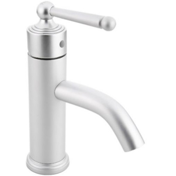 Смеситель д/раковины хром F1052-12 матовый  (ф40, на гайке)  FRAР - изображение №1