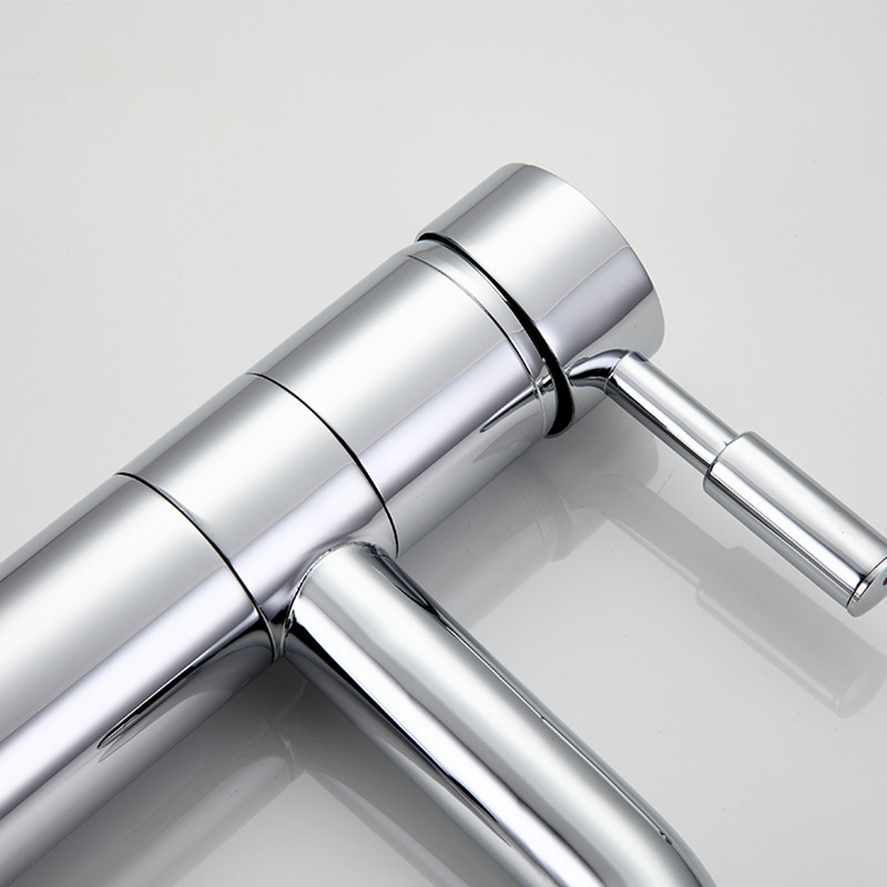 Смеситель д/раковины хром F1052-2  (ф40, на шпильке, поворотный высокий гусак) FRAP - миниатюра №3