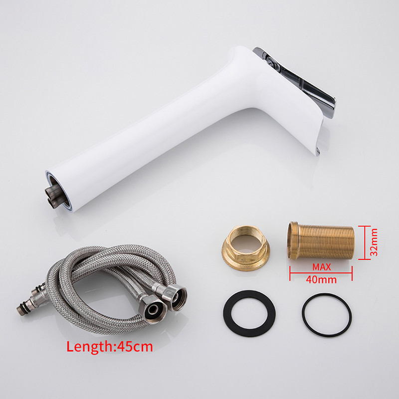 Смеситель д/раковины хром F1052-53 белый   FRAР - миниатюра №3