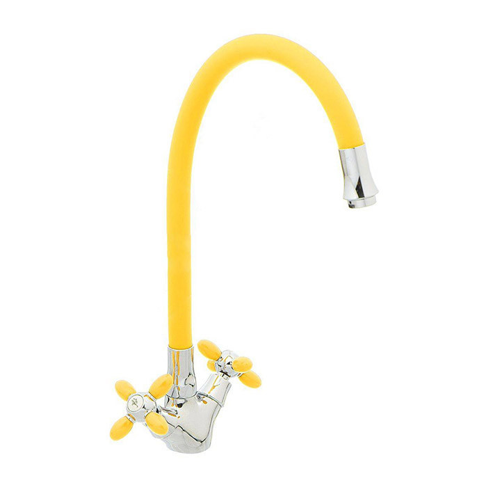 Смеситель д/кухни буксовый FRUD R44127-9  желтый - Изображение №1