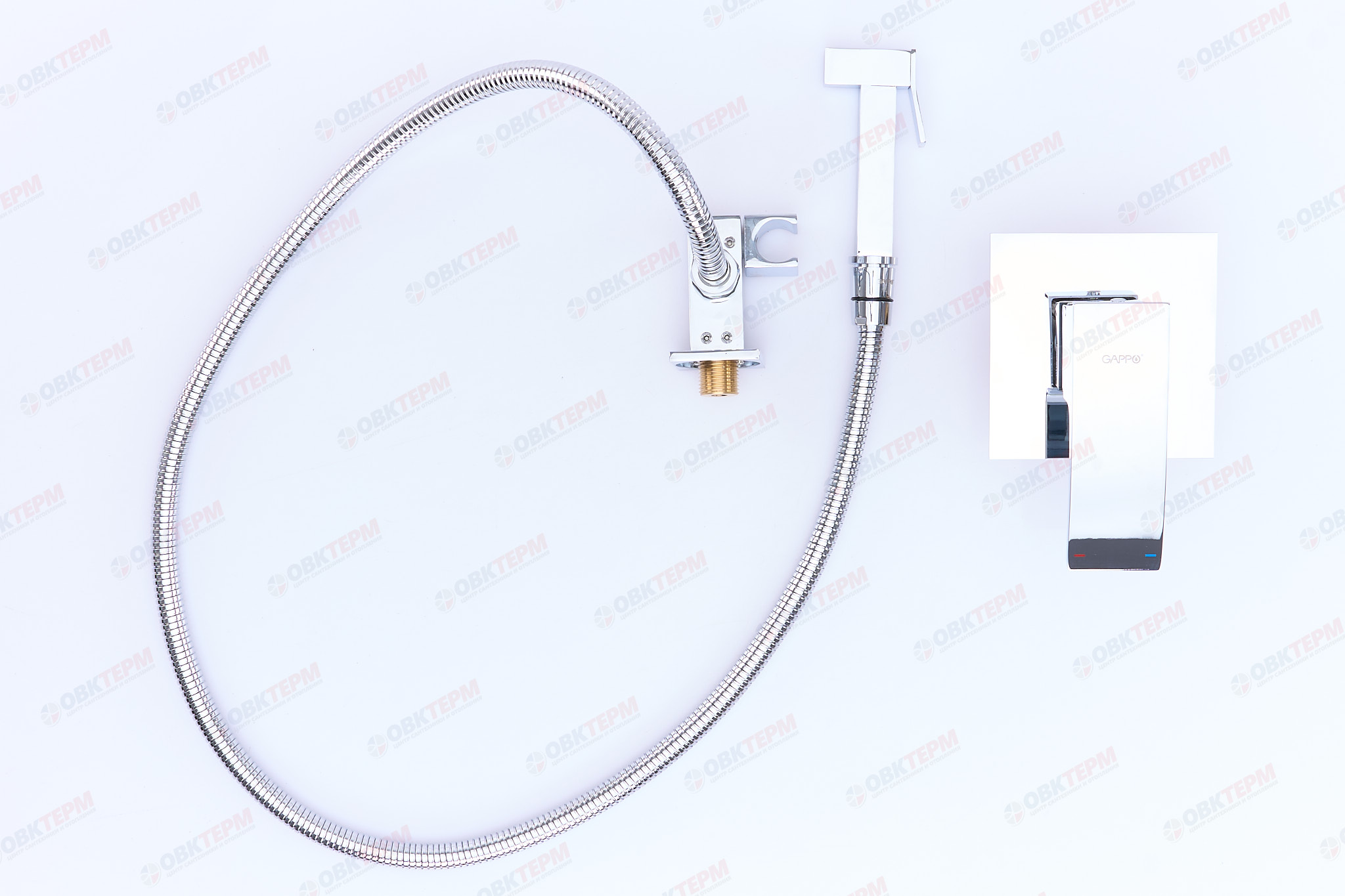 Смеситель с гигиеническим душем GAPPO G7207 латунь /хром - миниатюра №9