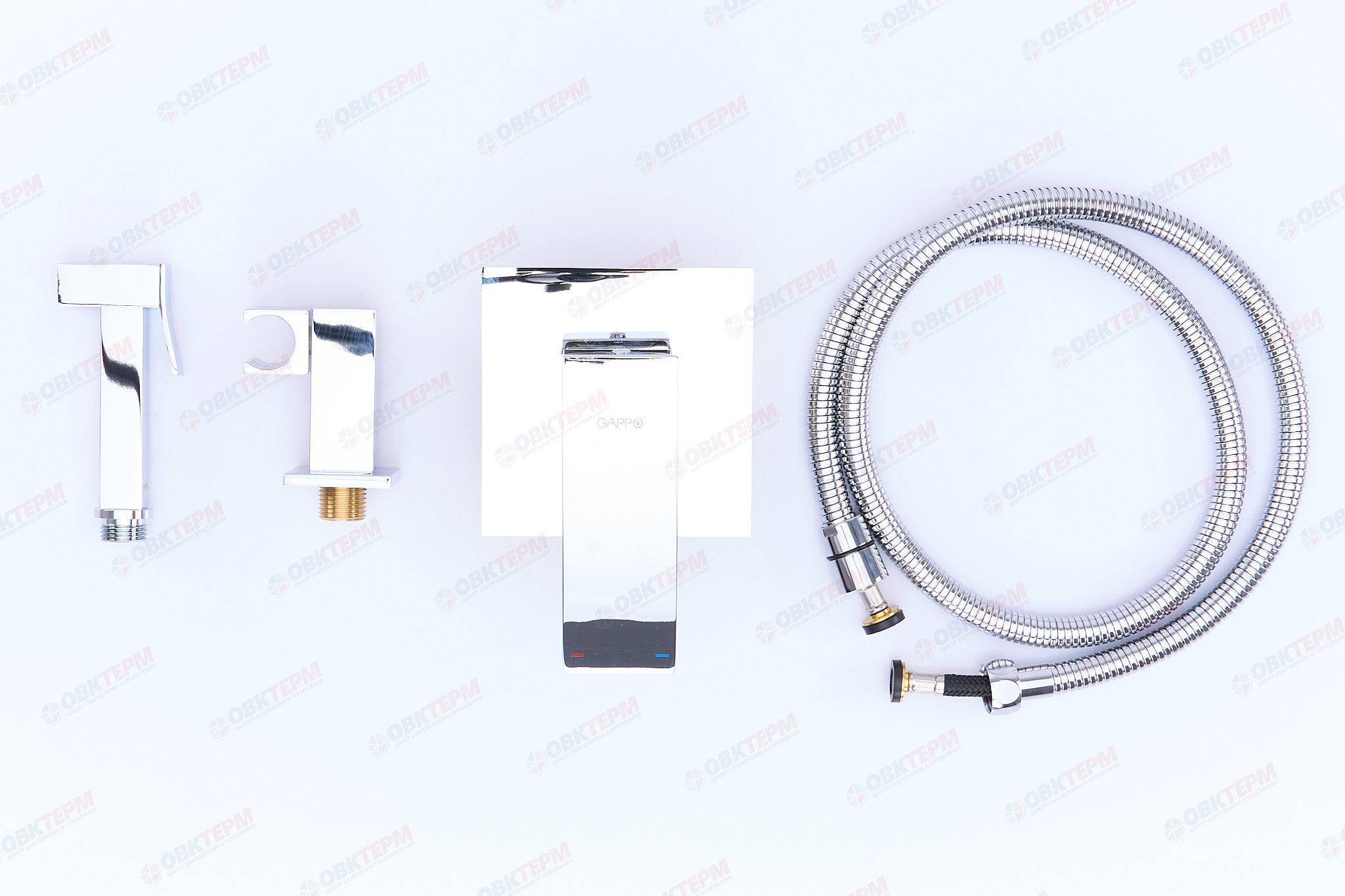 Смеситель с гигиеническим душем GAPPO G7207 латунь /хром - миниатюра №10