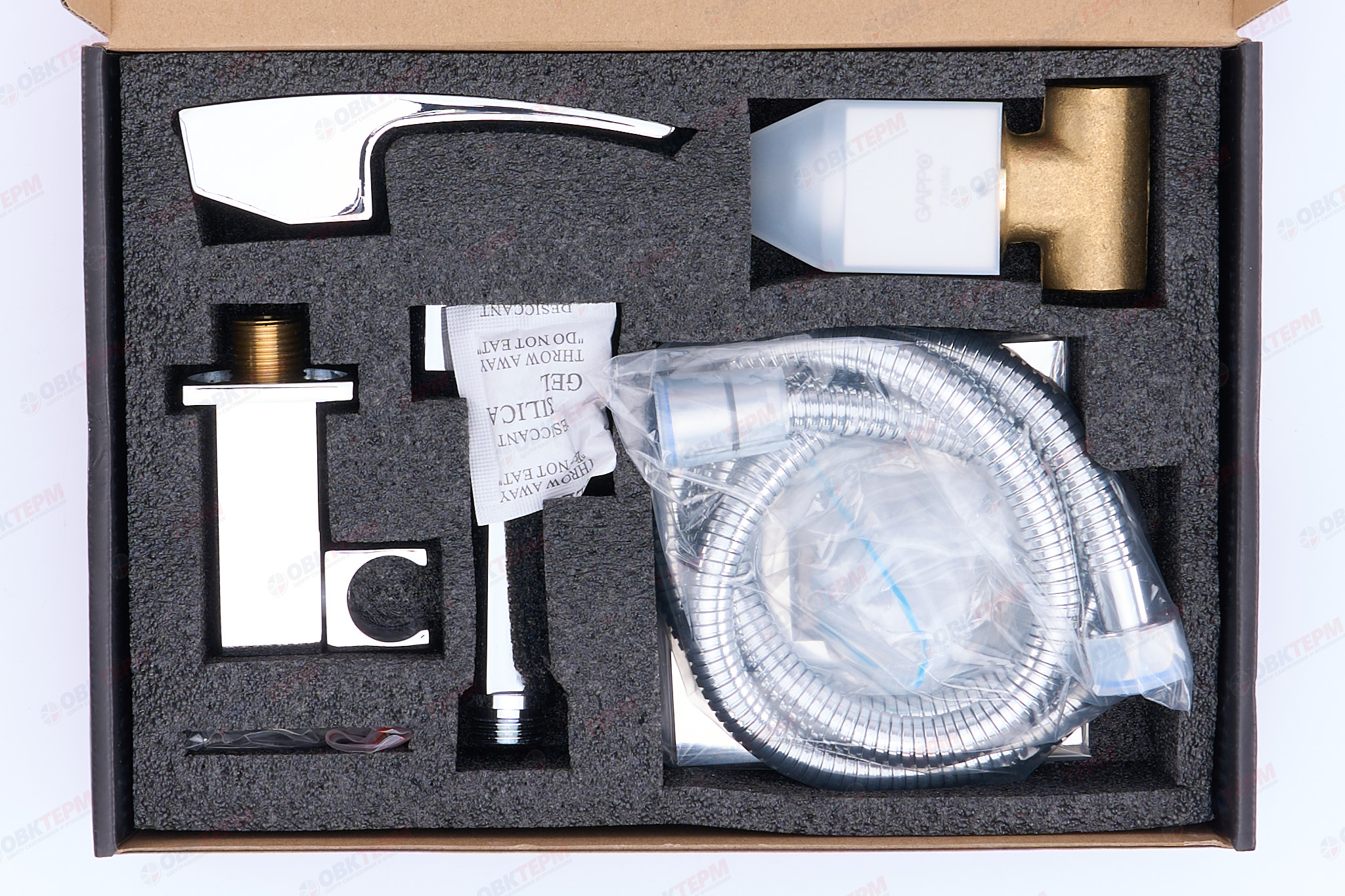 Смеситель с гигиеническим душем GAPPO G7207 латунь /хром - миниатюра №11