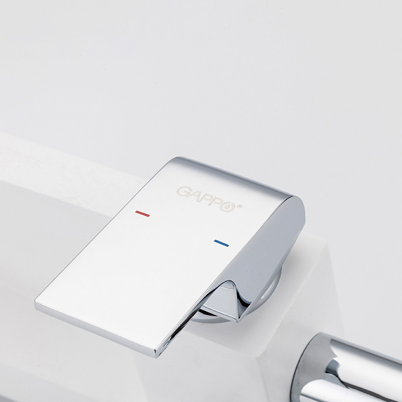 Смеситель с гигиеническим душем GAPPO G7296 латунь /хром/белый - миниатюра №3