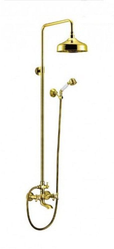 Душ/система  (позолоченный)  G2404 *   (смес с гусаком, верхний душ, ручн. лейка)  GAPPO - изображение №1
