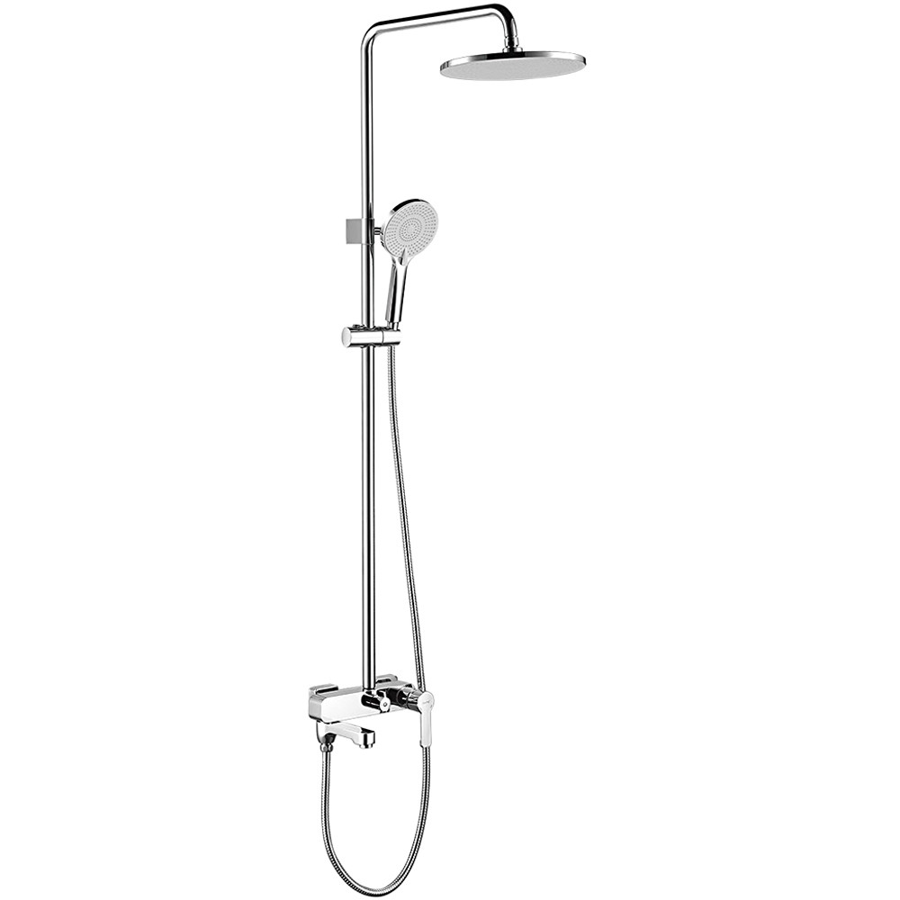 Душ/система GAPPO G2402 латунь/хром /лейка 3 реж /тропический душ 250мм - Изображение №1