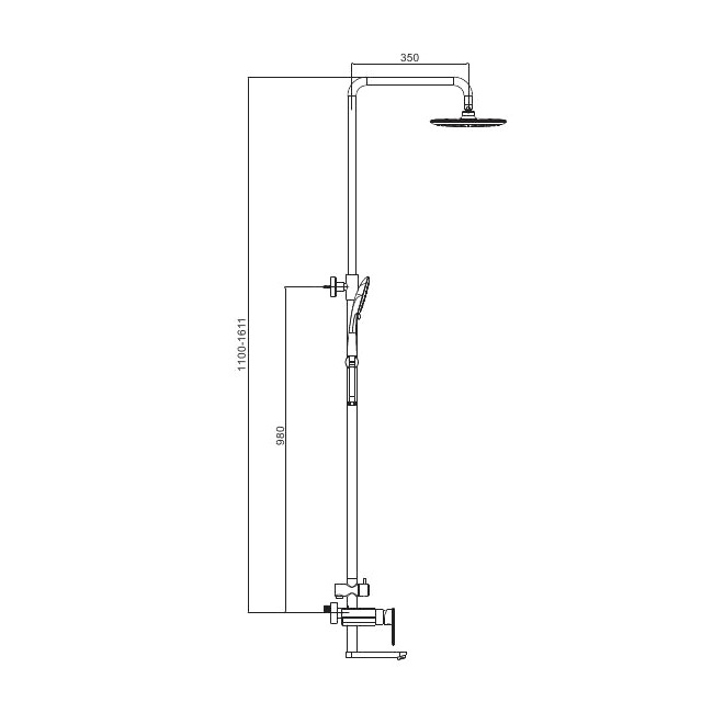 Душ/система хром                  G2419             GAPPO - миниатюра №7