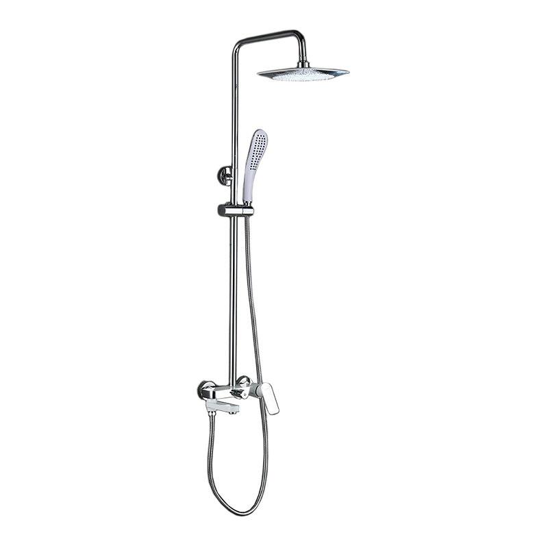 Душ/система GAPPO G2448 латунь/хром/белый /лейка 1 реж /тропический душ 230х230мм - Изображение №1