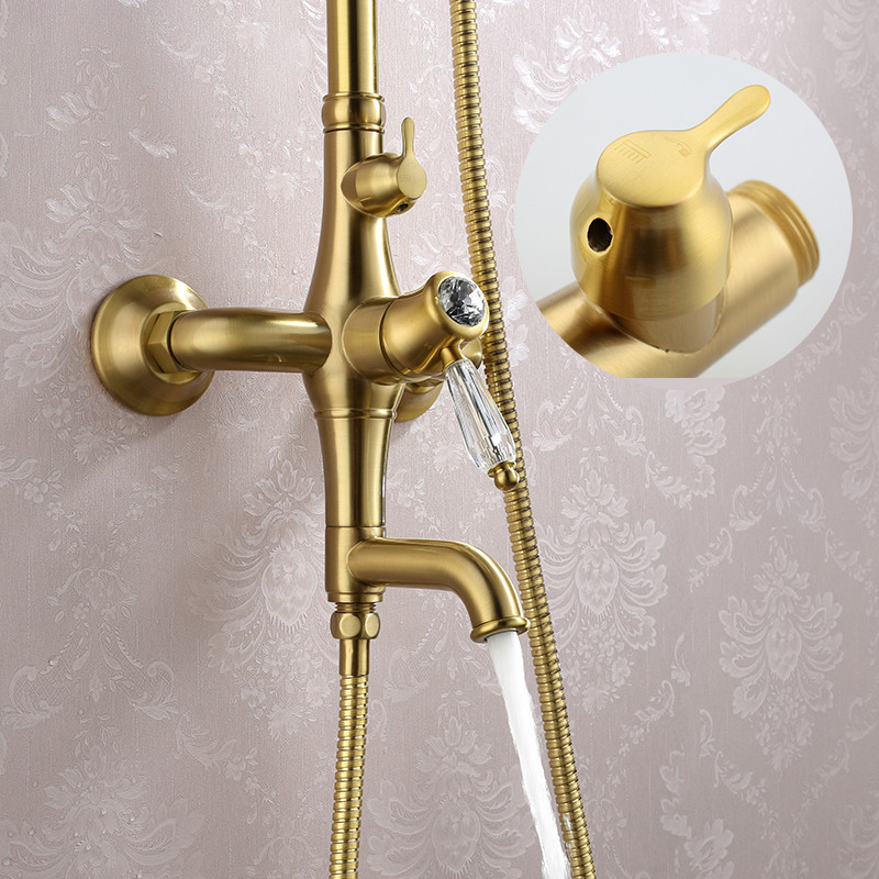 Душ/система хром  бронза    G2497-4    (с хруста)  GAPPO - миниатюра №4