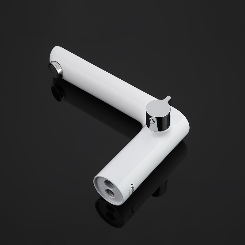 Смеситель в борт ванны GAPPO G1148 латунь /белый/хром, Ø35мм, лейка 1 реж - Изображение №3