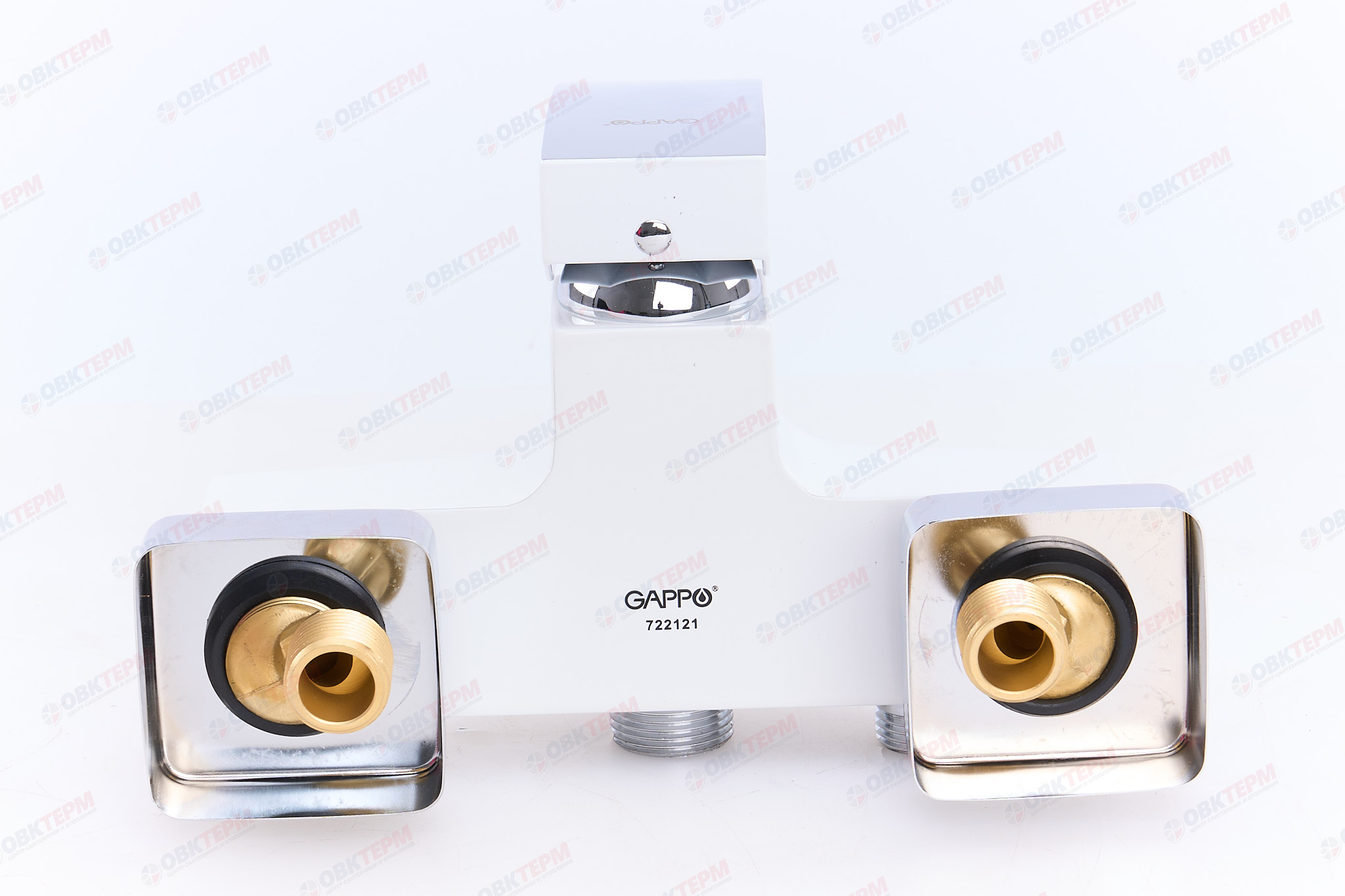 Смеситель д/ванны GAPPO G2207-7 латунь /белый /Ø35мм /лейка 2 реж., - миниатюра №10