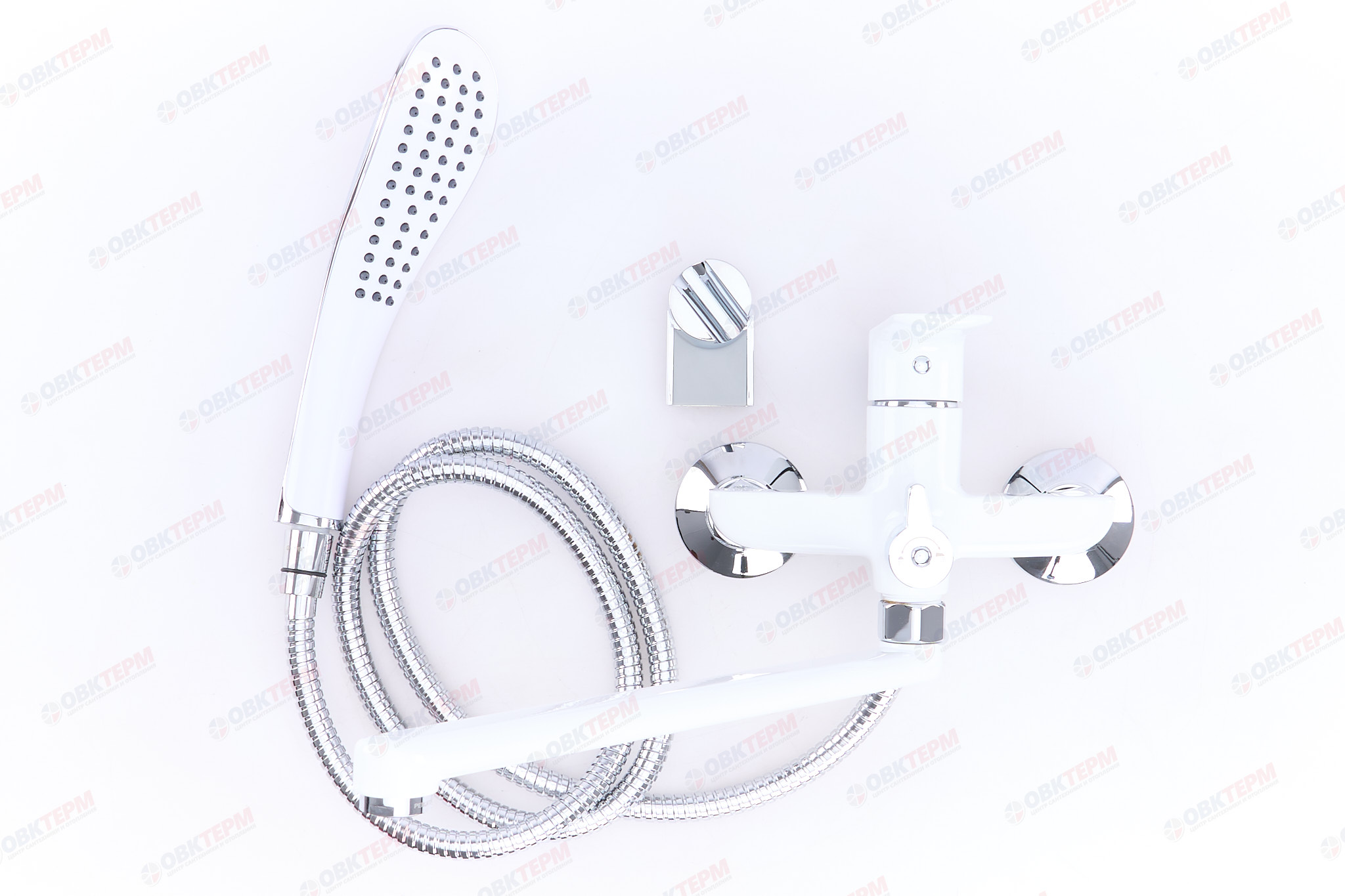 Смеситель д/ванны GAPPO G2248 латунь /белый /Ø35мм /лейка 1 реж., - миниатюра №8