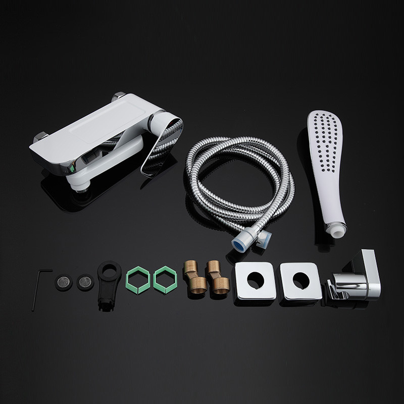 Смеситель д/ванны GAPPO G3248 латунь /белый /Ø35мм /лейка 1 реж., - Изображение №2