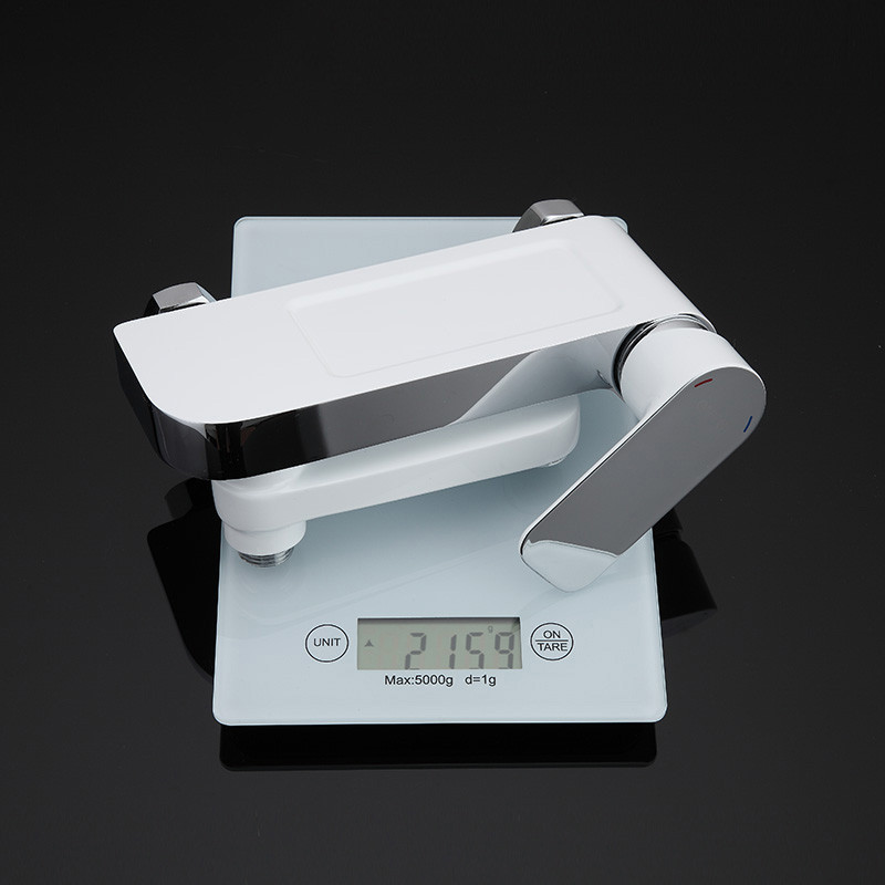 Смеситель д/ванны GAPPO G3248 латунь /белый /Ø35мм /лейка 1 реж., - Изображение №3