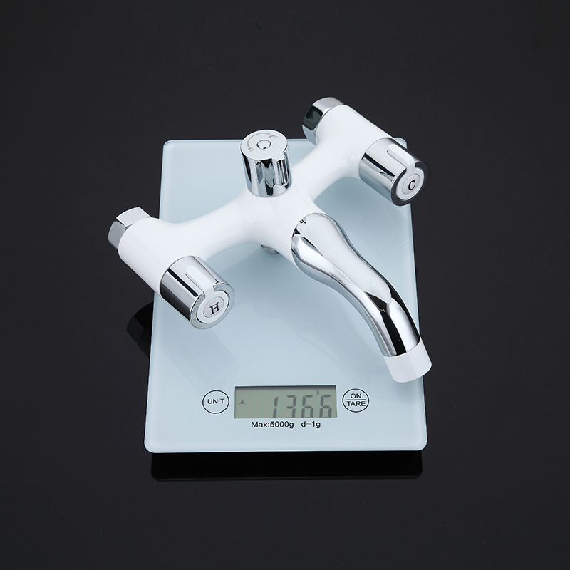 Смеситель д/ванны GAPPO G3249 латунь /белый /керам/буксы /лейка 1 реж - Изображение №2