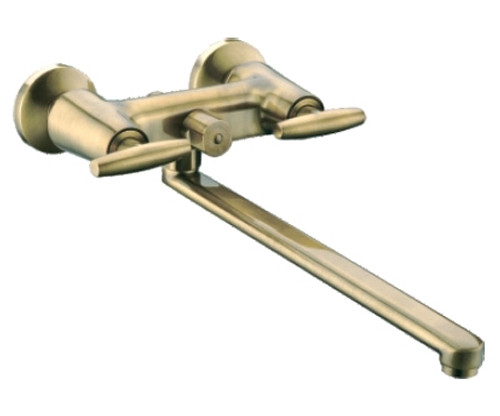 Смеситель д/ванны бронза  G2231-4 *  (длинный гусак 35 см, евро перекл. 90,  п/об)  GAPPO - Изображение №1