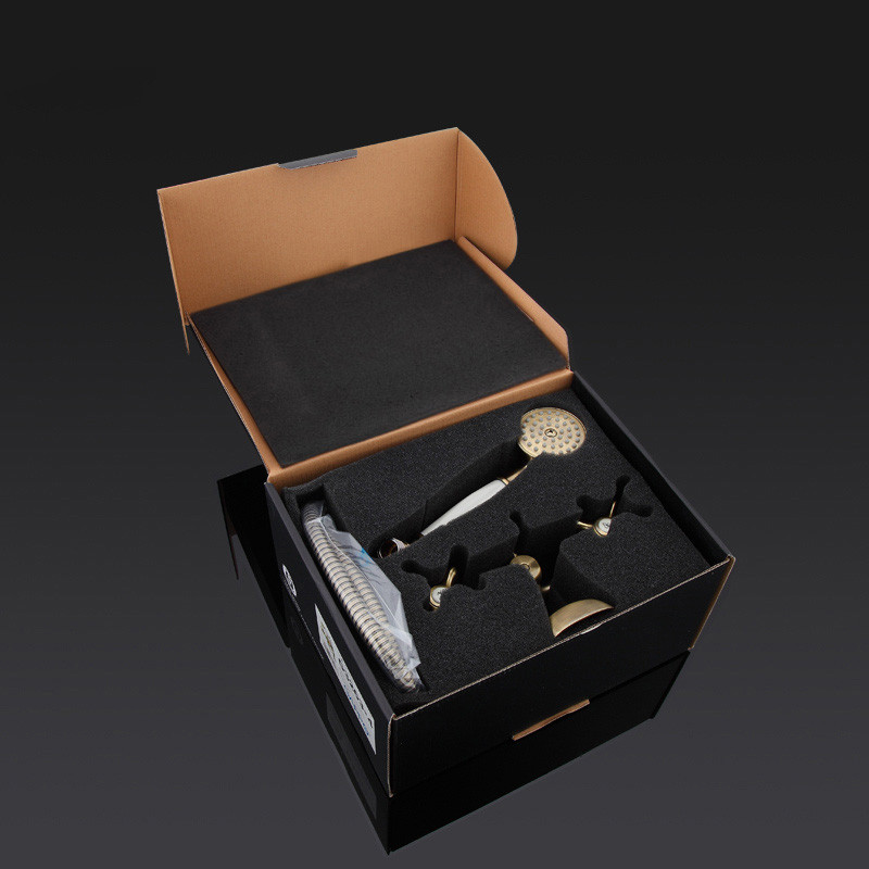 Смеситель д/ванны буксовый GAPPO G3263-4 латунь /бронза /керам/буксы, лейка 1 реж - Изображение №2