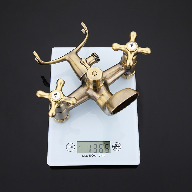 Смеситель д/ванны буксовый GAPPO G3263-4 латунь /бронза /керам/буксы, лейка 1 реж - Изображение №3