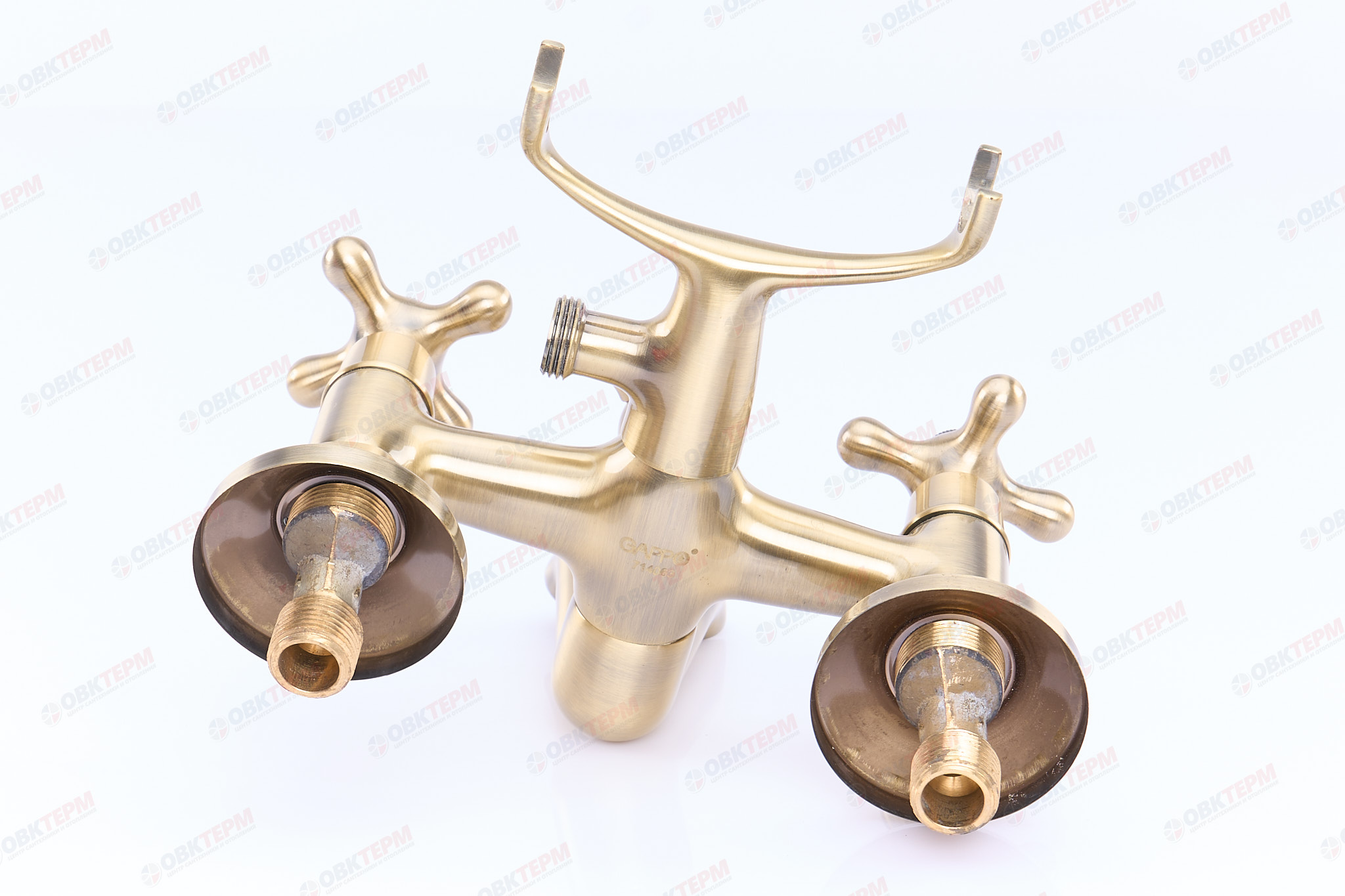 Смеситель д/ванны буксовый GAPPO G3263-4 латунь /бронза /керам/буксы, лейка 1 реж - миниатюра №10