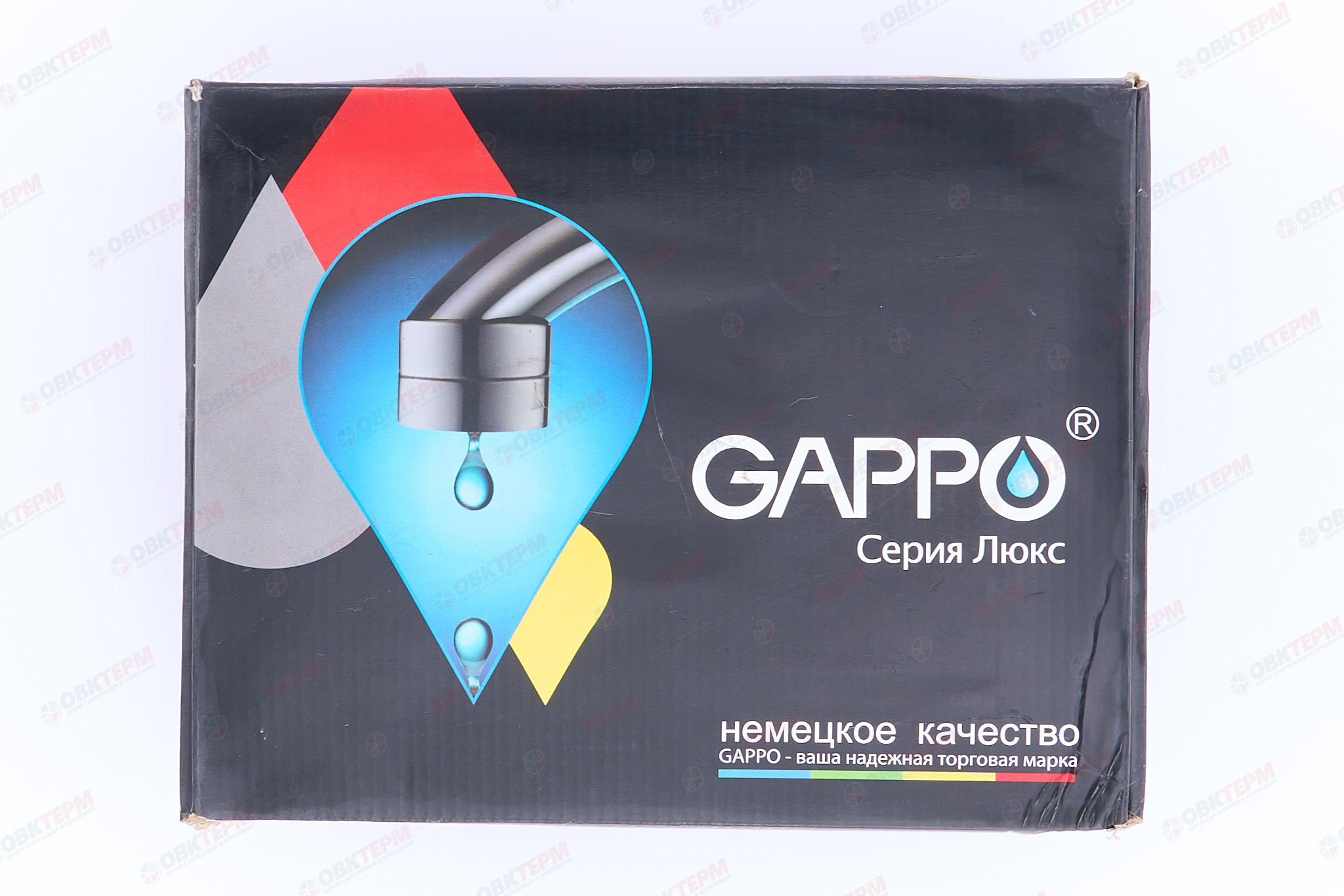 Смеситель д/ванны буксовый GAPPO G3263-4 латунь /бронза /керам/буксы, лейка 1 реж - миниатюра №12