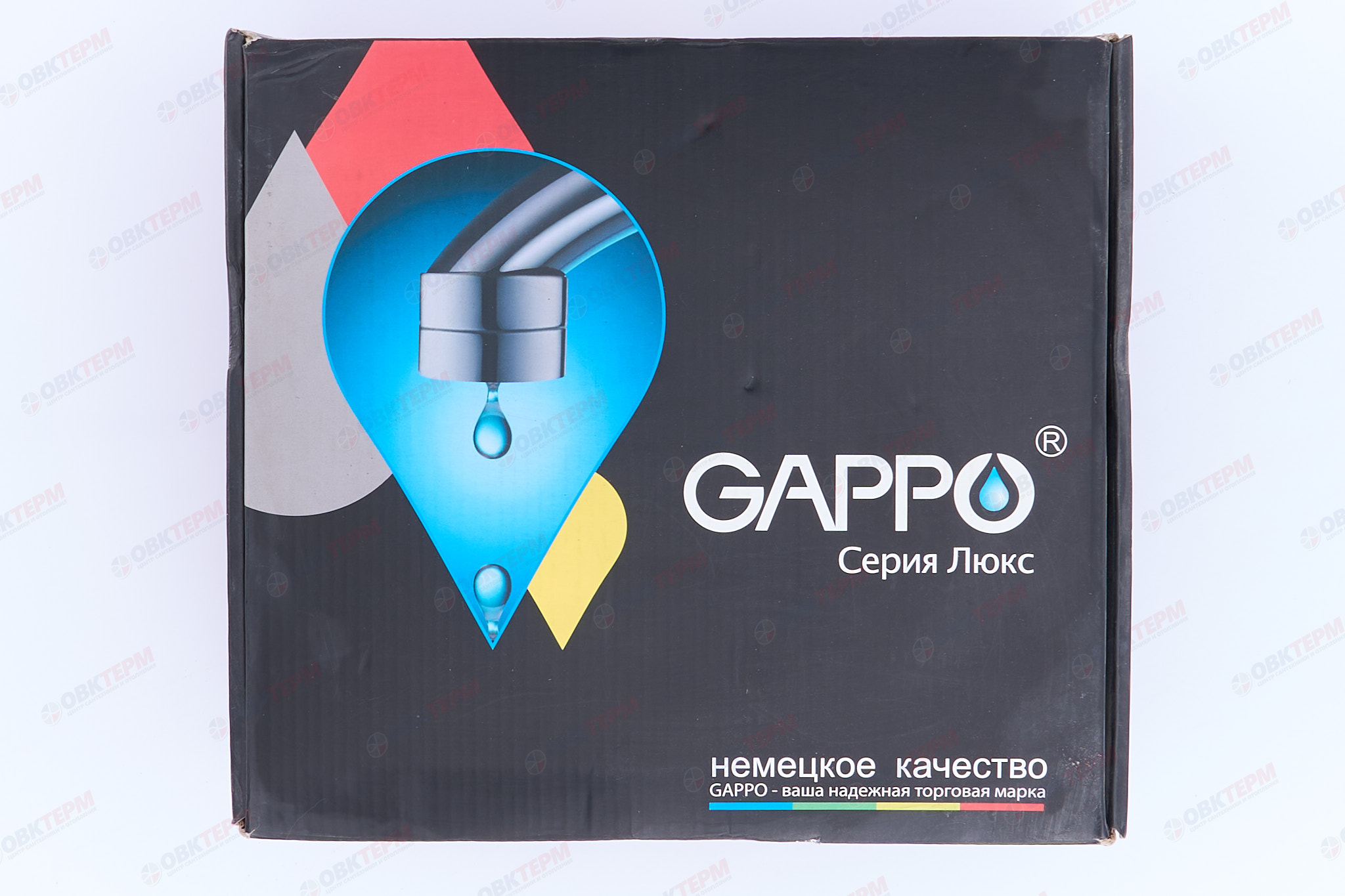 Смеситель д/ванны красное золото  G3265-3*   (короткий гусак, евро перекл 90, п/об)   GAPPO - миниатюра №7