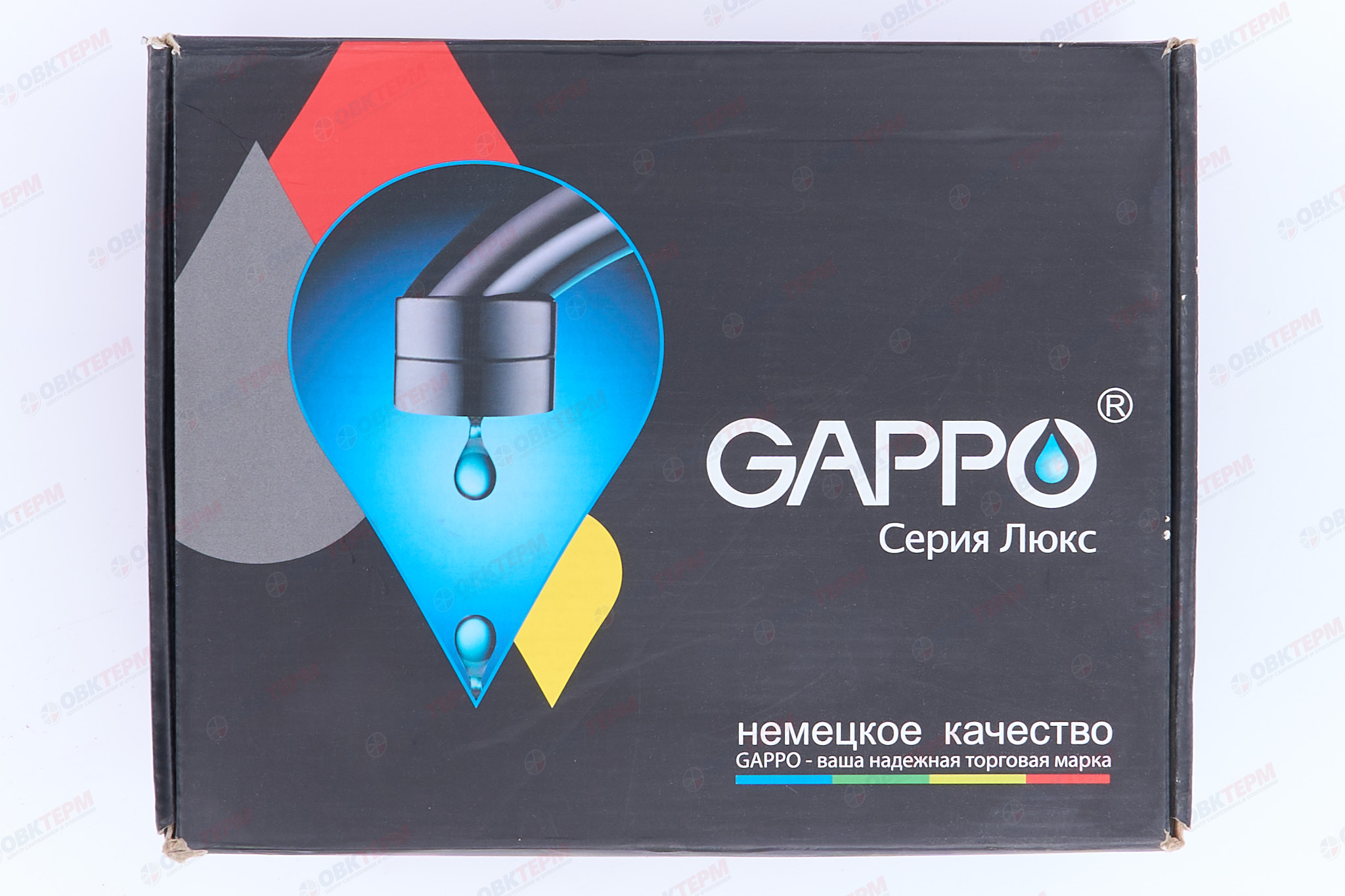 Смеситель д/ванны позолота G3263-6* (короткий гусак, евро перекл 120, крест, п/об)  GAPPO - миниатюра №11