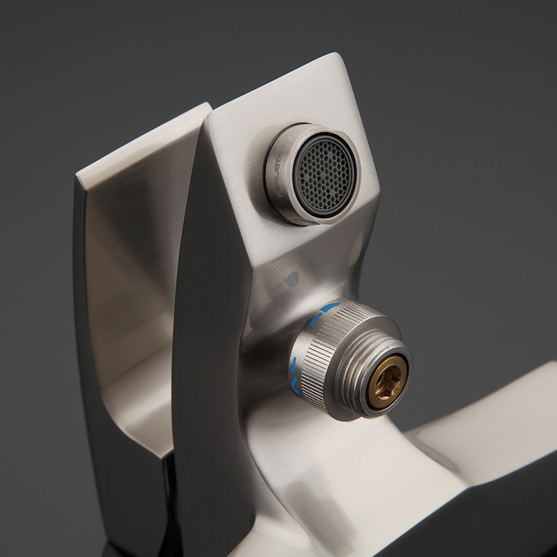 Смеситель д/ванны сатин G3007-5*   (ф35, короткий гусак, евро перекл)    GAPPO - миниатюра №4