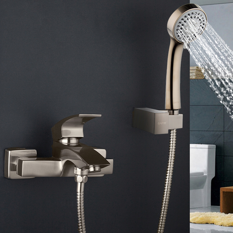 Смеситель д/ванны сатин G3007-5*   (ф35, короткий гусак, евро перекл)    GAPPO - миниатюра №7