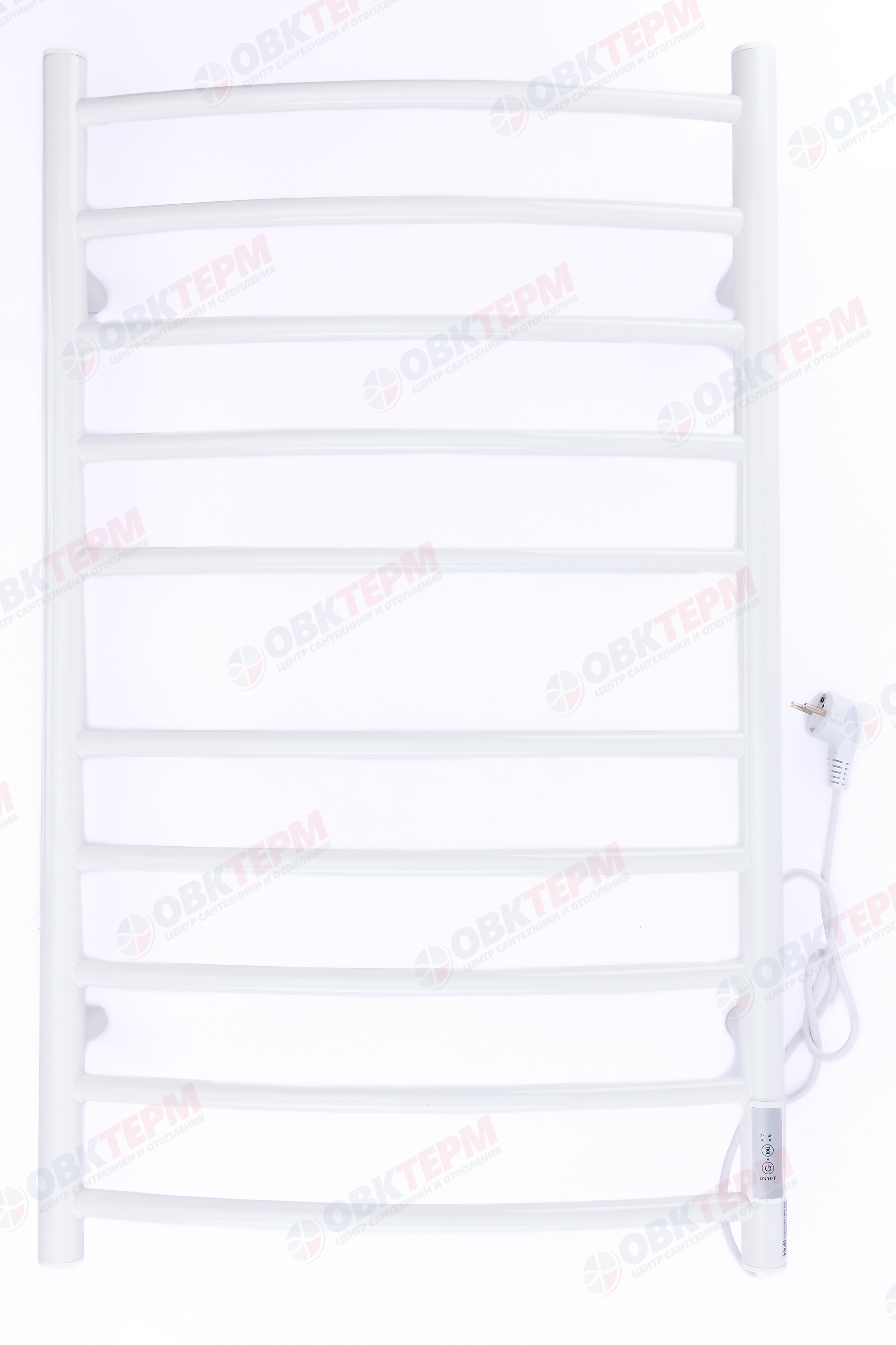ZERIX EPF-5386R-10T Полотенцесушитель НЕРЖ 135W, 220-240V с таймером (цв.белый)(5 шт/ящ) 530*870мм - Изображение №2
