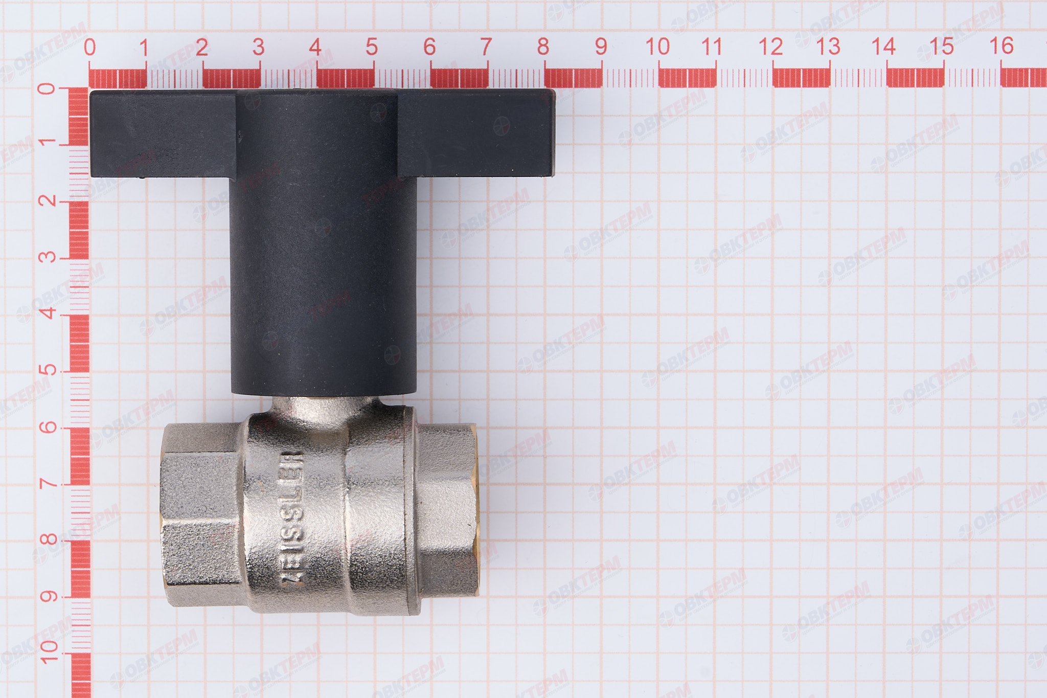 Кран шаровый       (ручка удлиненная пластик)     ZEISSLER     3/4"   ВВ   (10/40) - миниатюра №6