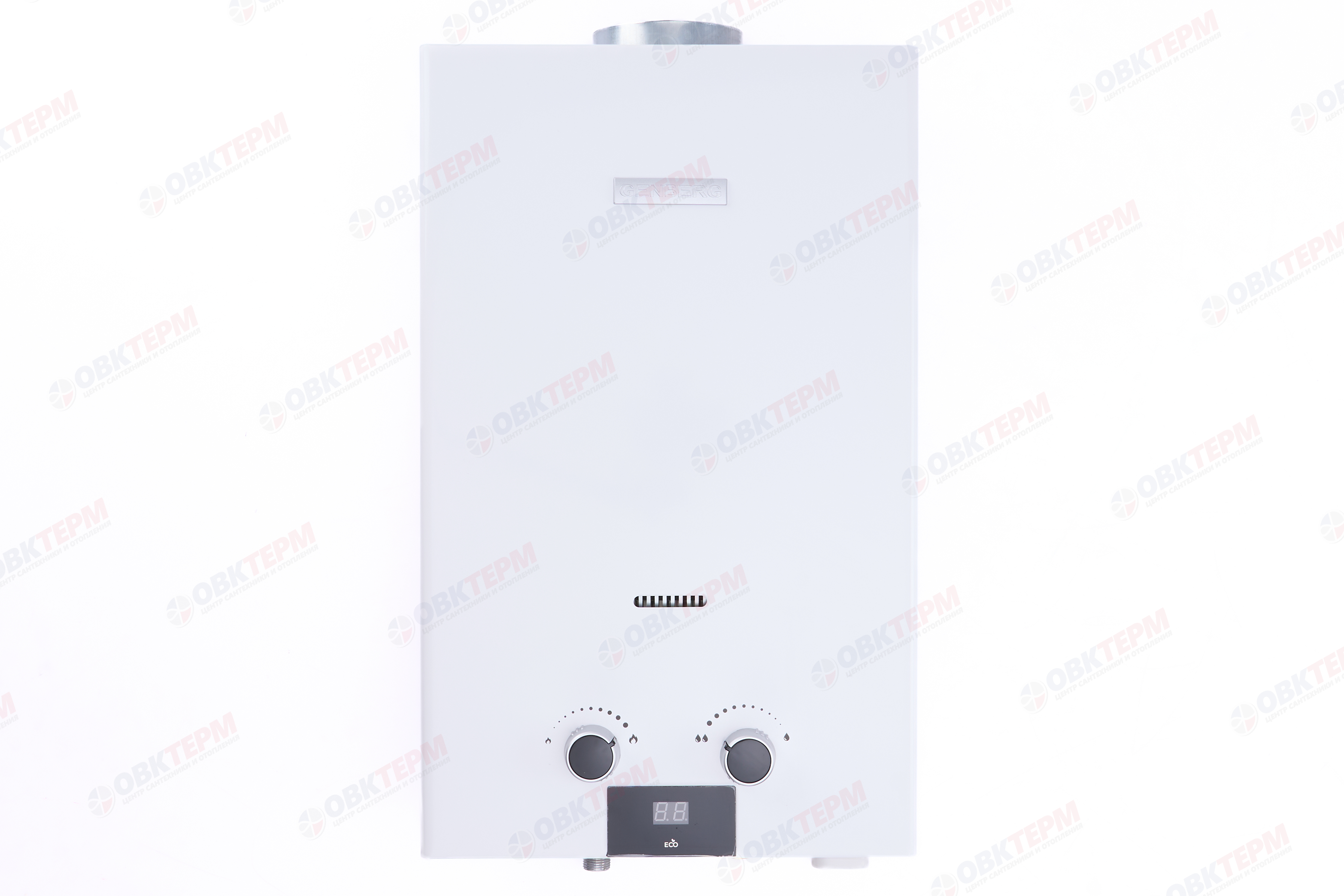 Колонка газовая  GENBERG 110.01  ECO   10л. БЕЛАЯ  (ШxВxГ) 340x590x150 мм - изображение №1