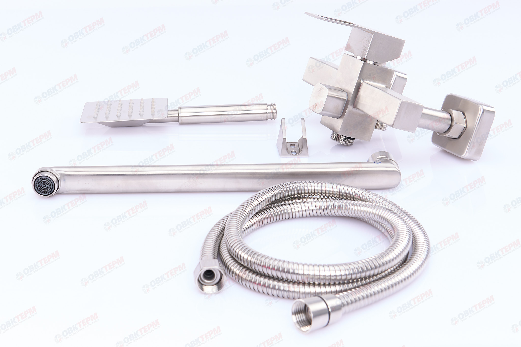 Смеситель д/ванны нерж/сталь MIXXUS FIT-006 EURO (12 шт/ящ) - миниатюра №2