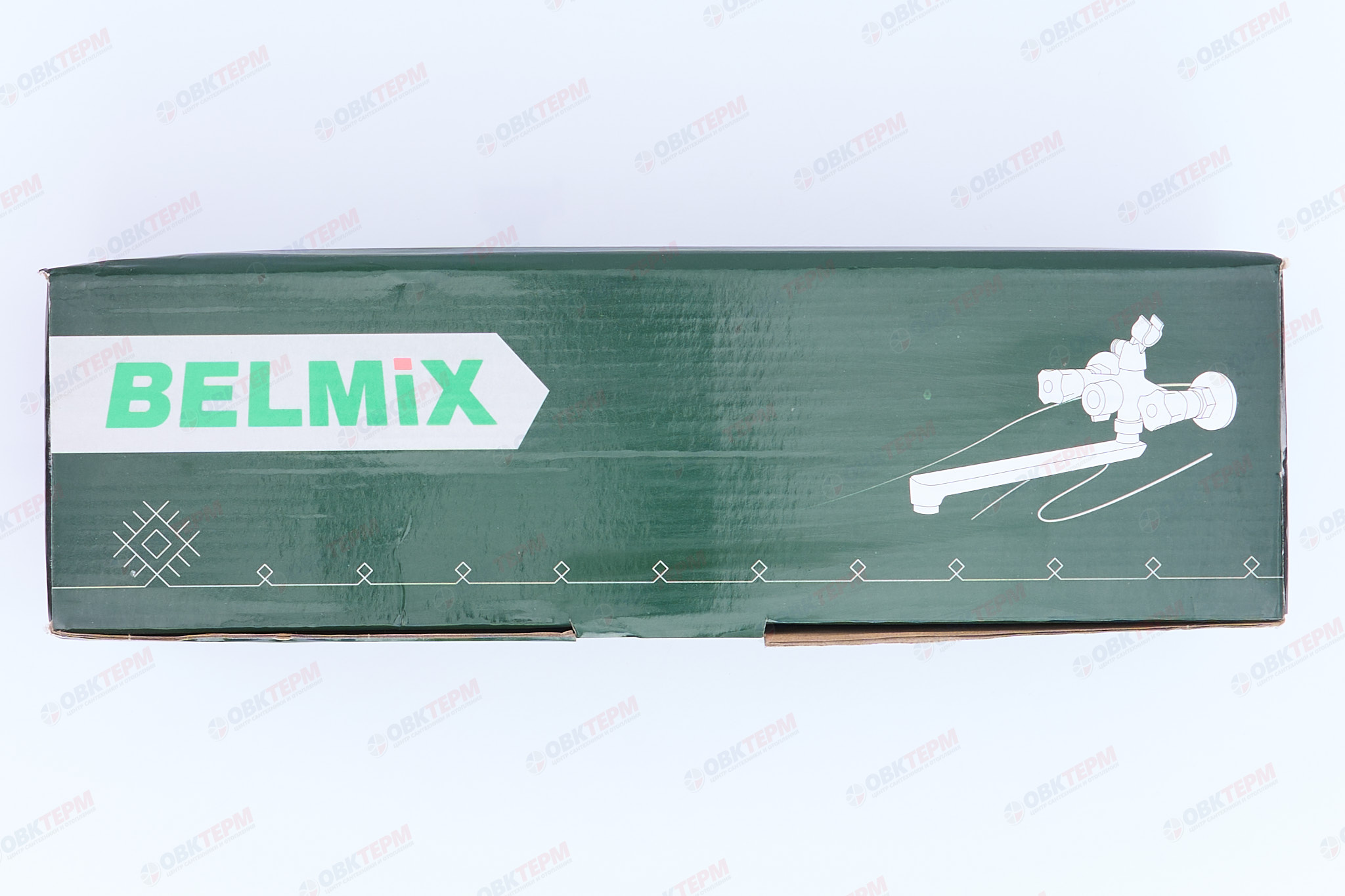 Смеситель д/ванны BELMIX P0703 из АБС пластика, белый, (без шланга и лейки) (24шт/ящ) - миниатюра №6