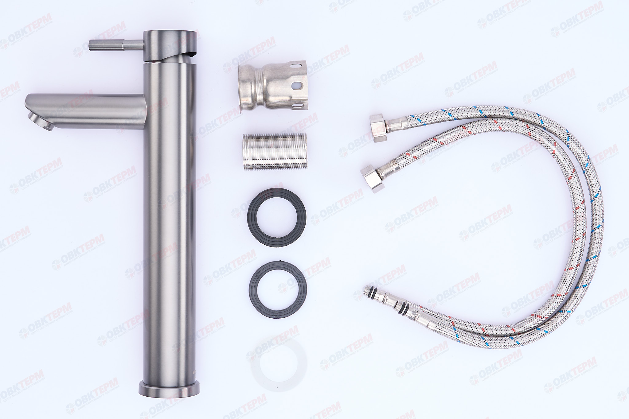 Смеситель д/умывальника нерж/сталь MIXXUS SUS-001-HIGH GRAPHITE (12 шт/ящ) - миниатюра №3