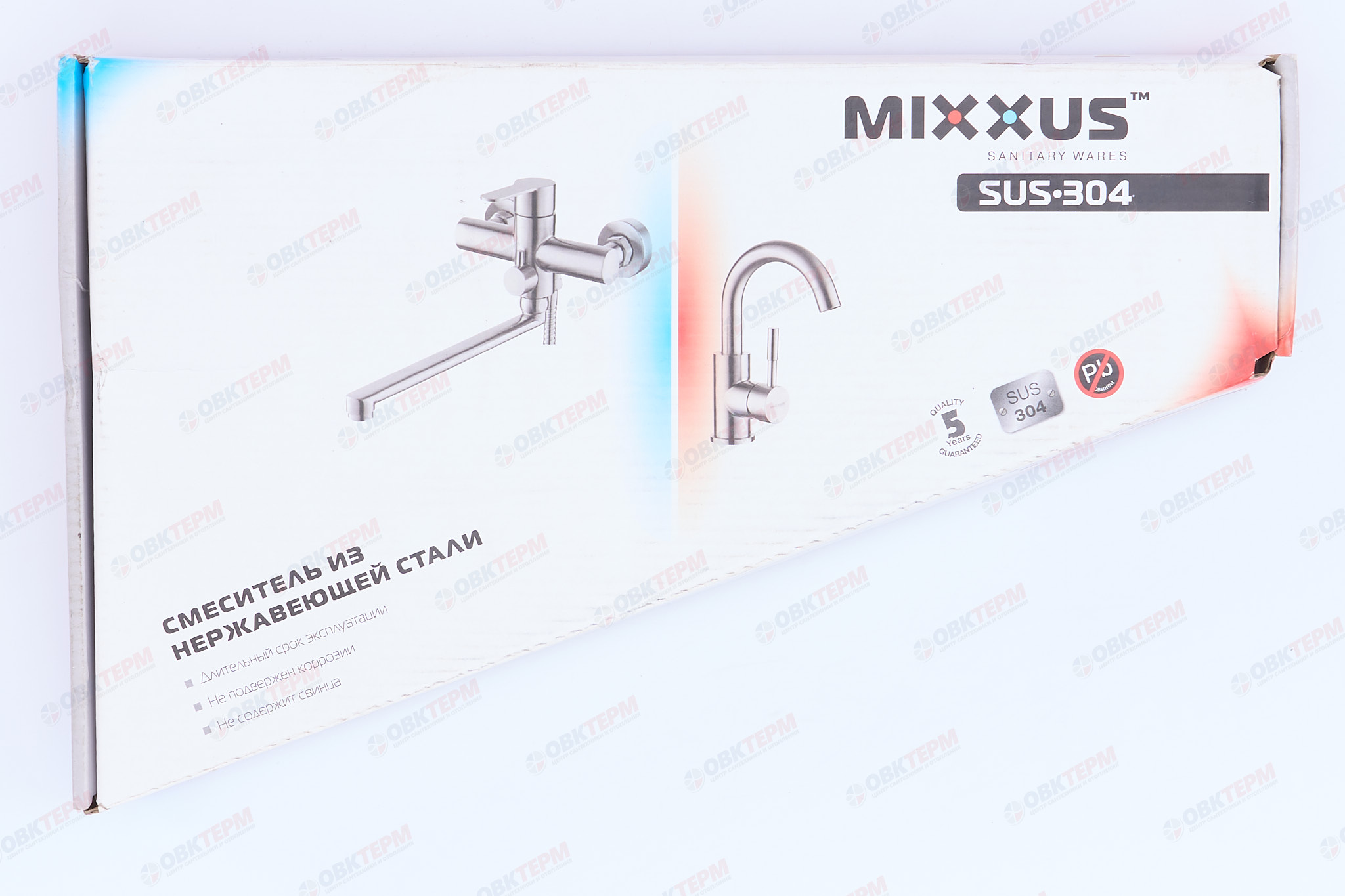 Смеситель д/умывальника нерж/сталь MIXXUS SUS-001-HIGH GRAPHITE (12 шт/ящ) - миниатюра №6